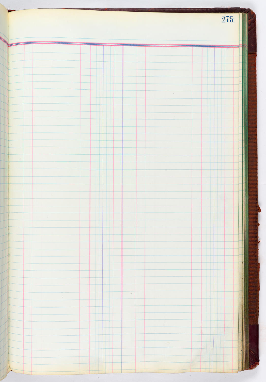 Music Hall Accounting Ledger, volume 4, page 275