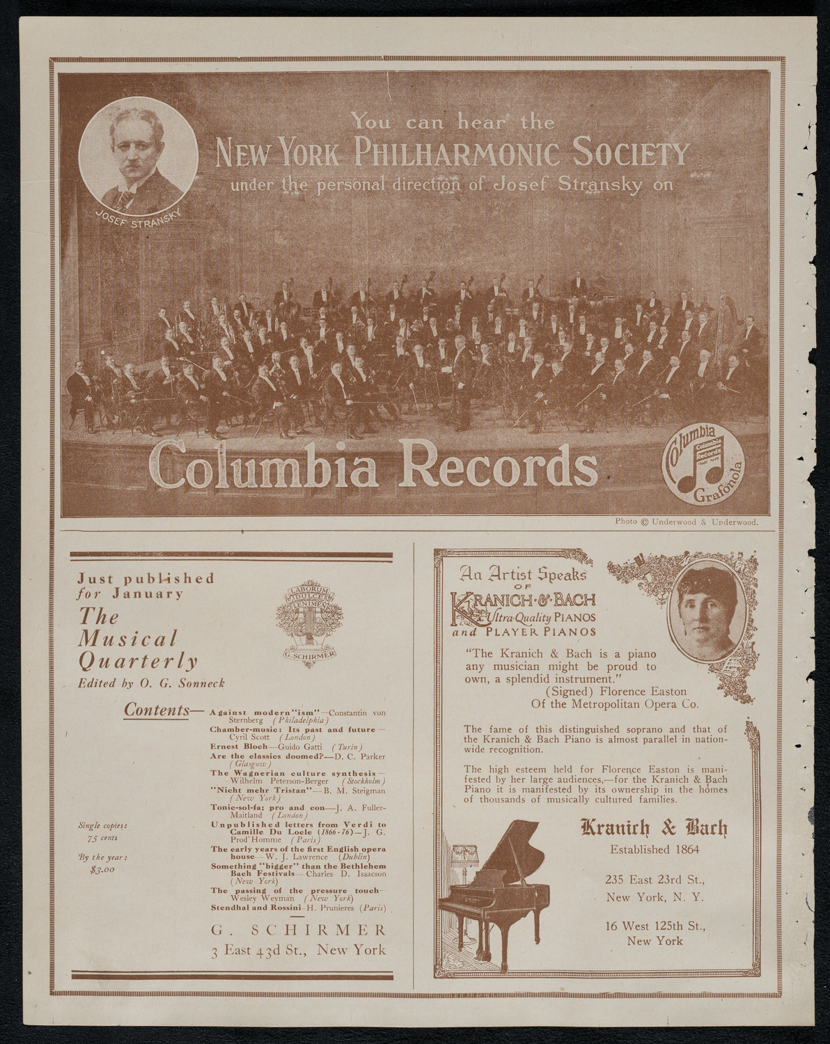 New York Philharmonic, January 23, 1921, program page 6