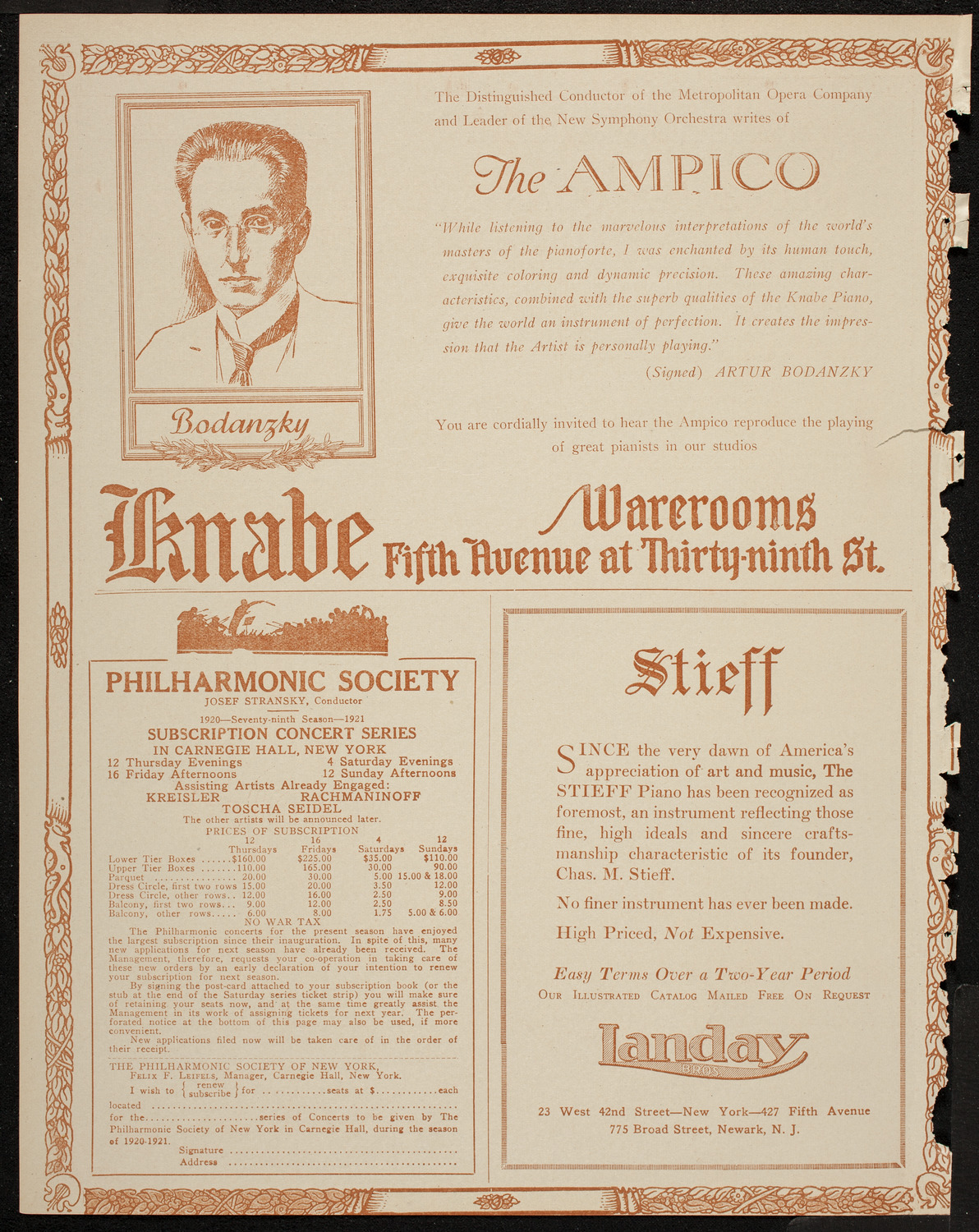 Arnold Volpe and his Symphony Orchestra, May 1, 1920, program page 12