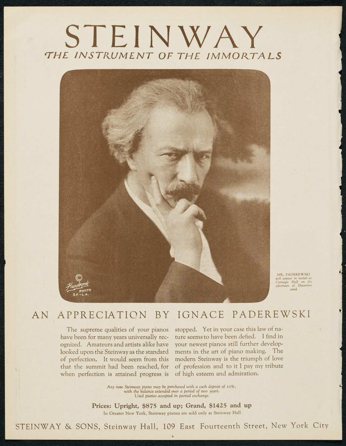 Philadelphia Orchestra, December 18, 1923, program page 4