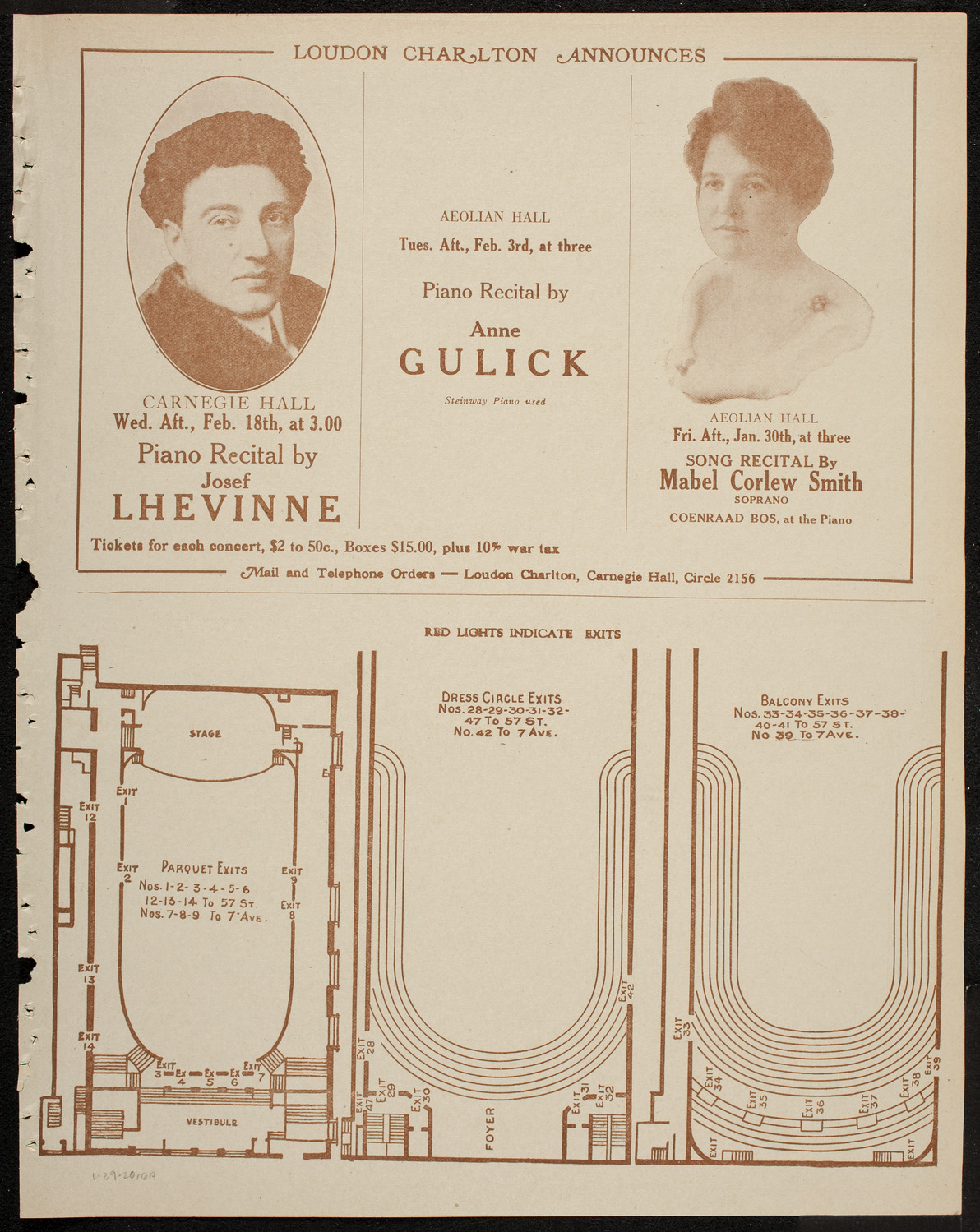 New York Symphony Orchestra, January 29, 1920, program page 11