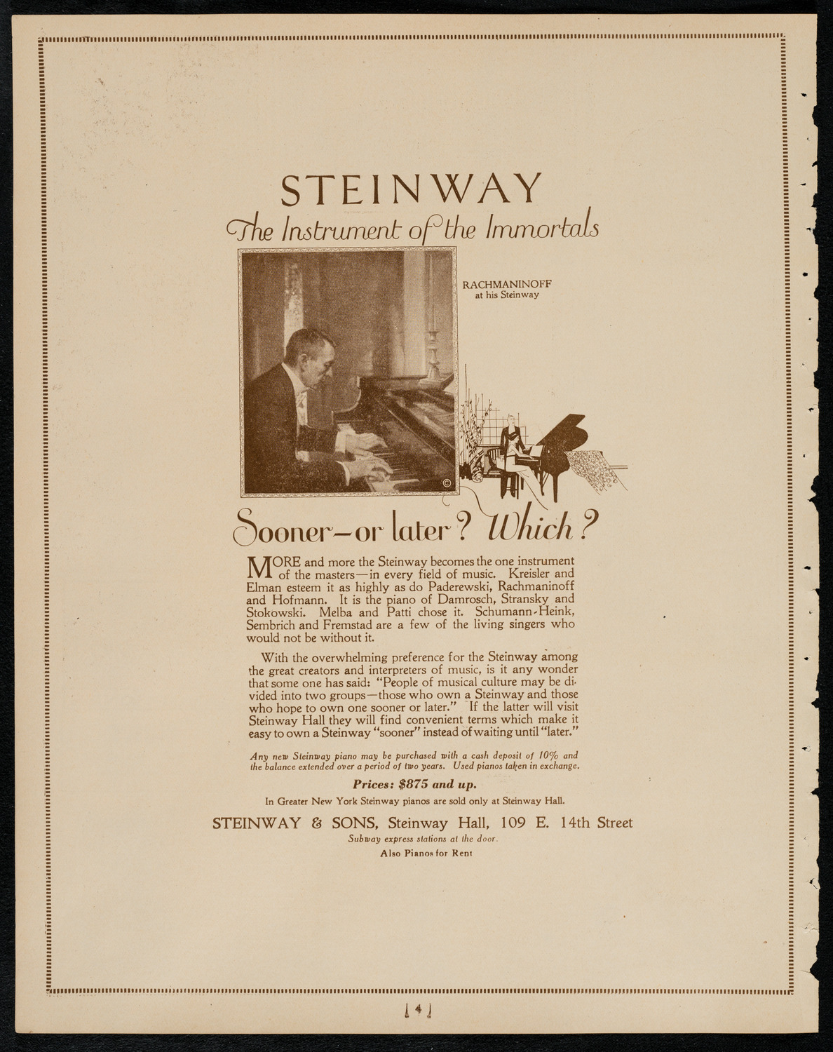 Emma Calvé, Soprano, May 4, 1922, program page 4