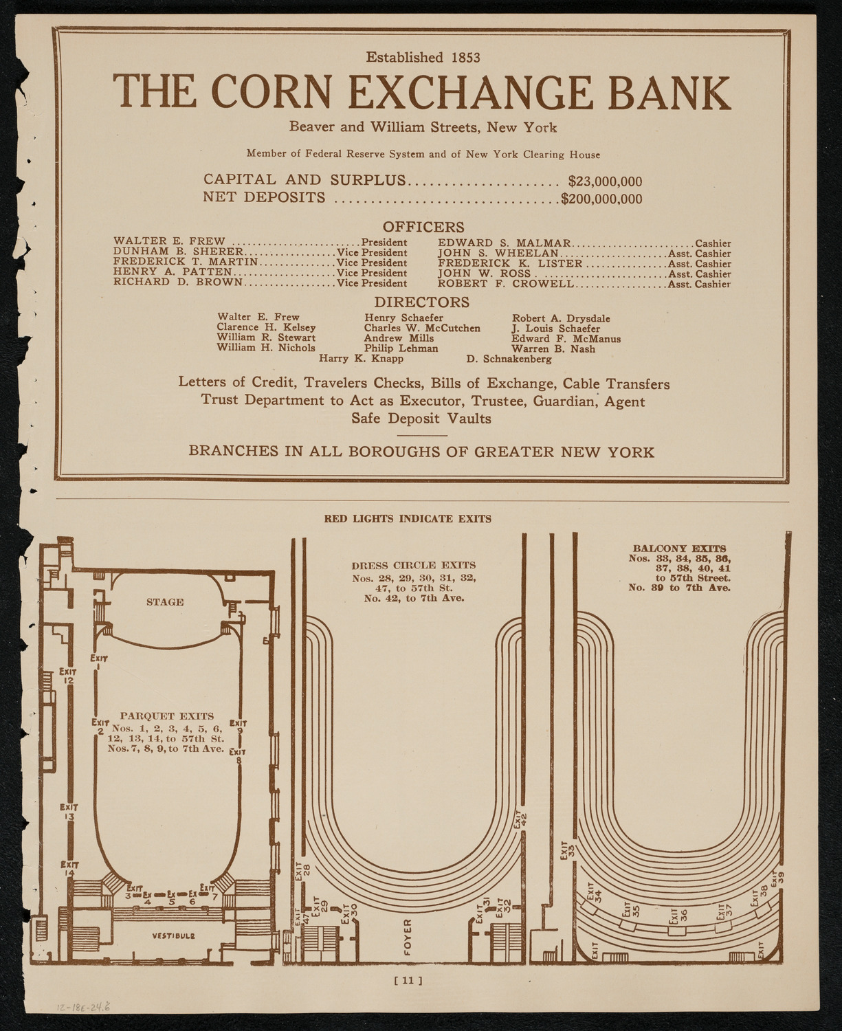 New York Philharmonic, December 18, 1924, program page 11