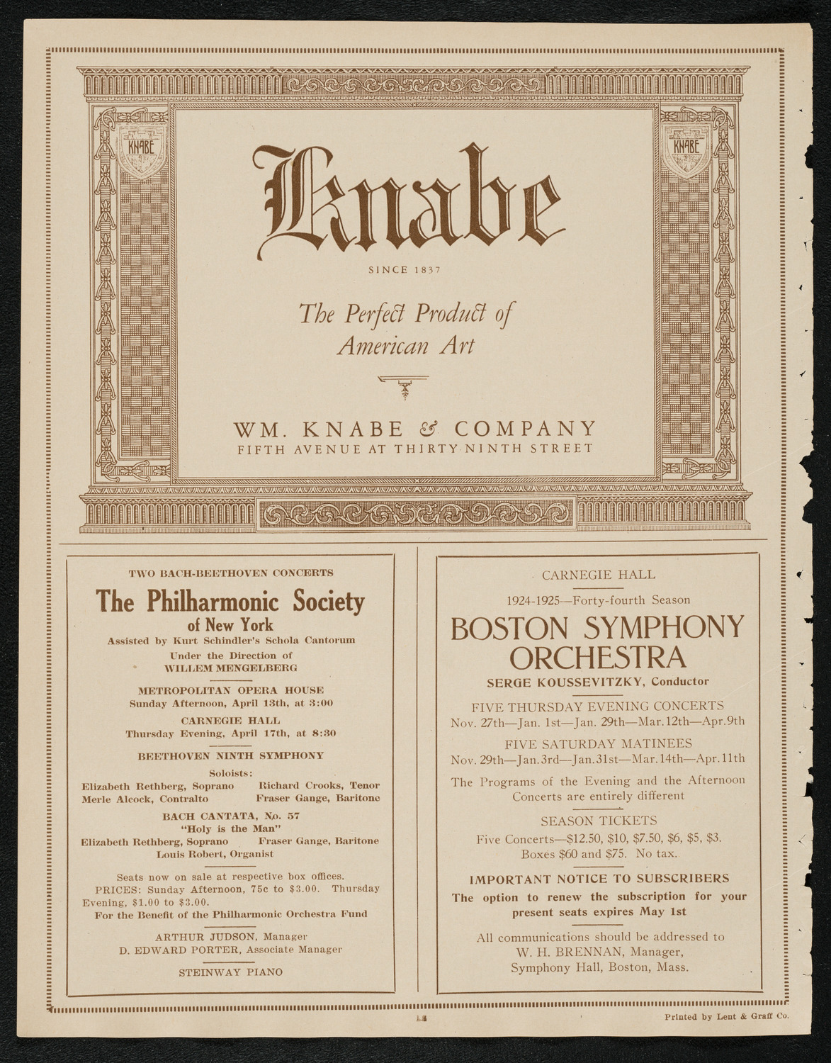 Paul Whiteman and His Orchestra with The Marmeins, April 11, 1924, program page 12