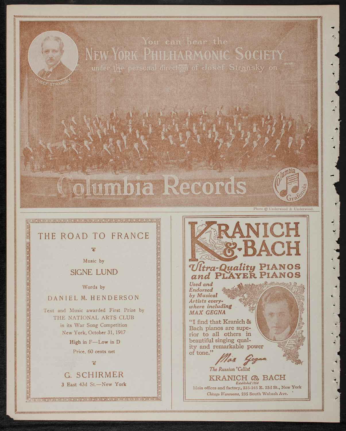 Lecture by Isaac F. Marcosson, January 25, 1918, program page 6