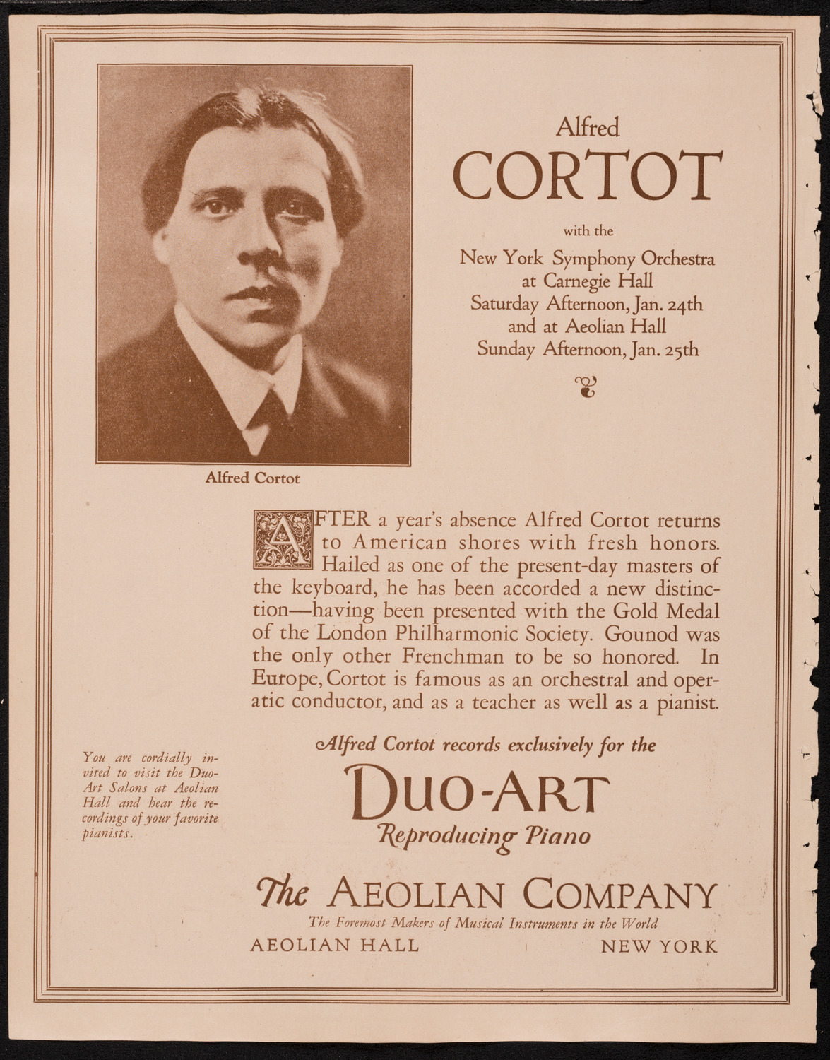 State Symphony Orchestra of New York, January 21, 1925, program page 2