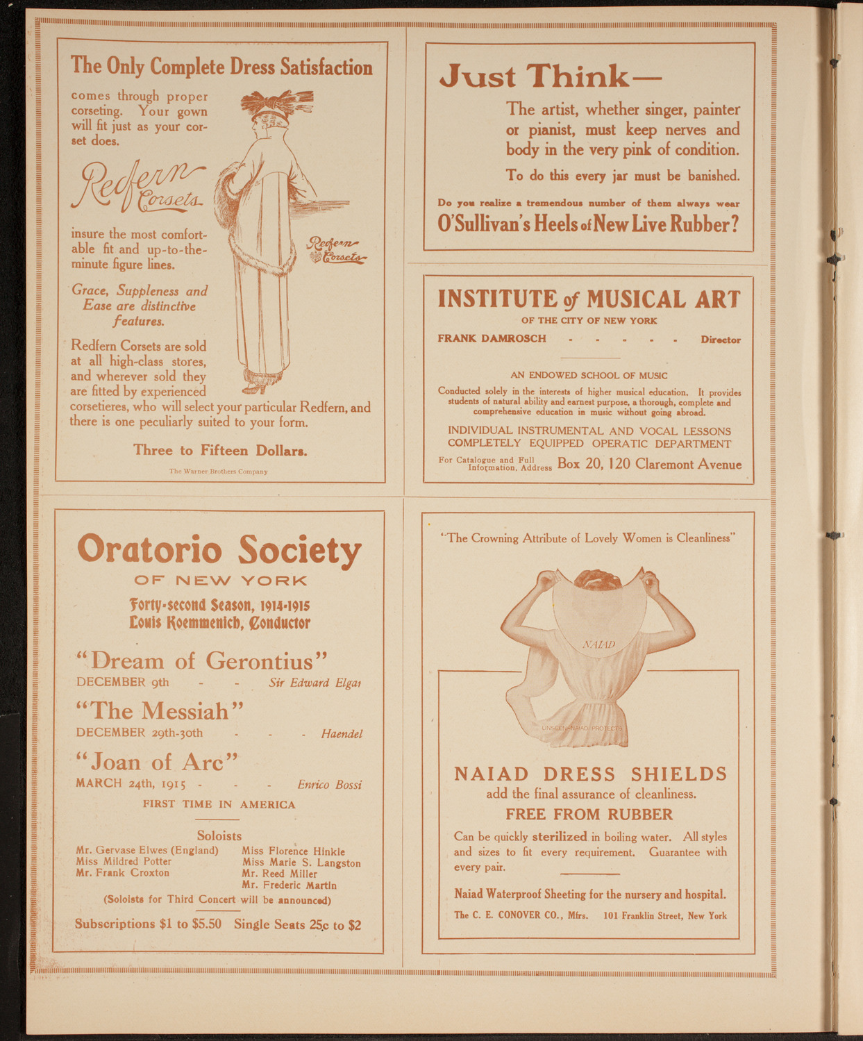 Elmendorf Lecture: Around the United States, December 6, 1914, program page 2
