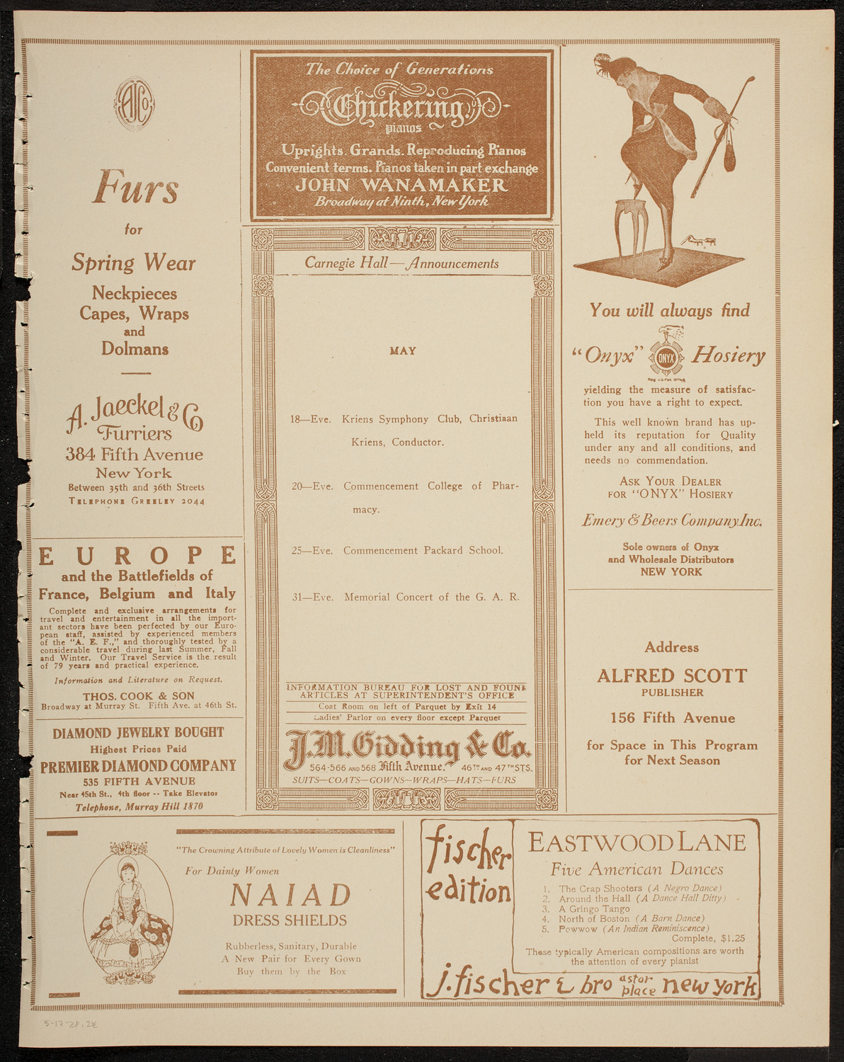 Pupils of Christine Dobbins, May 17, 1920, program page 3