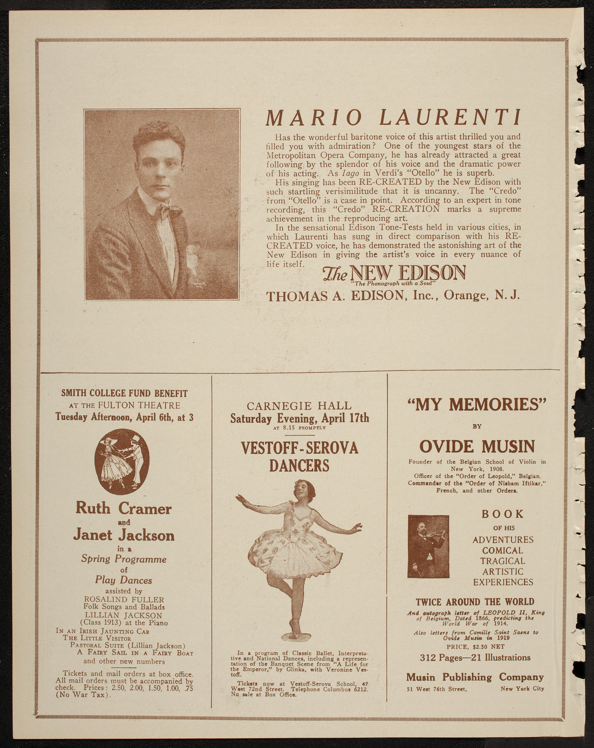 Film: Alice in Wonderland, April 5, 1920, program page 2