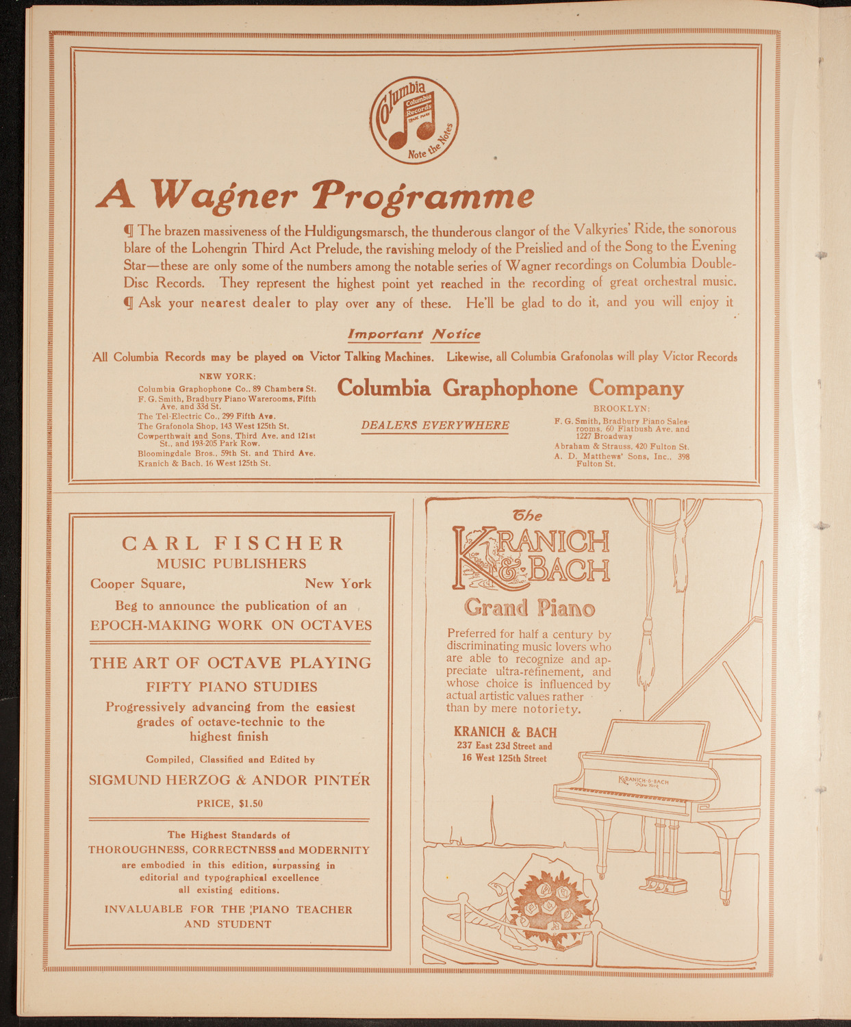 New York Philharmonic, December 10, 1914, program page 6