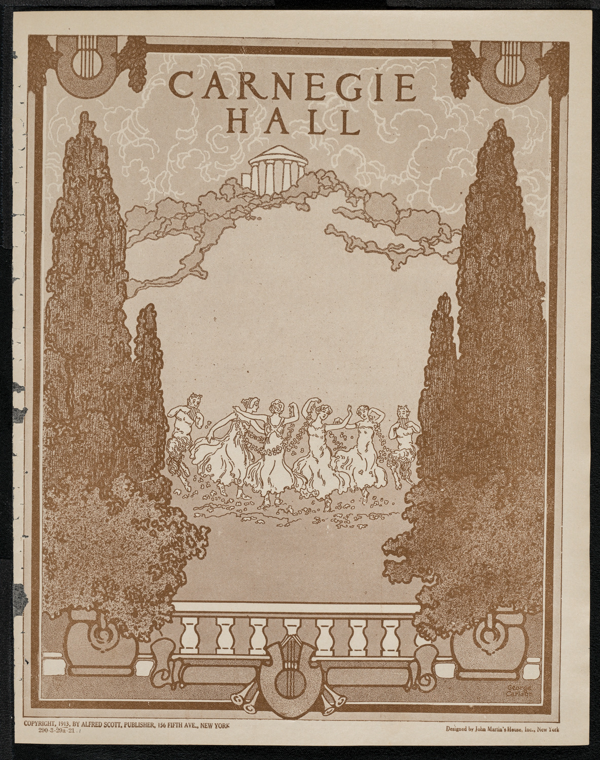 National Symphony Orchestra, March 29, 1921, program page 1
