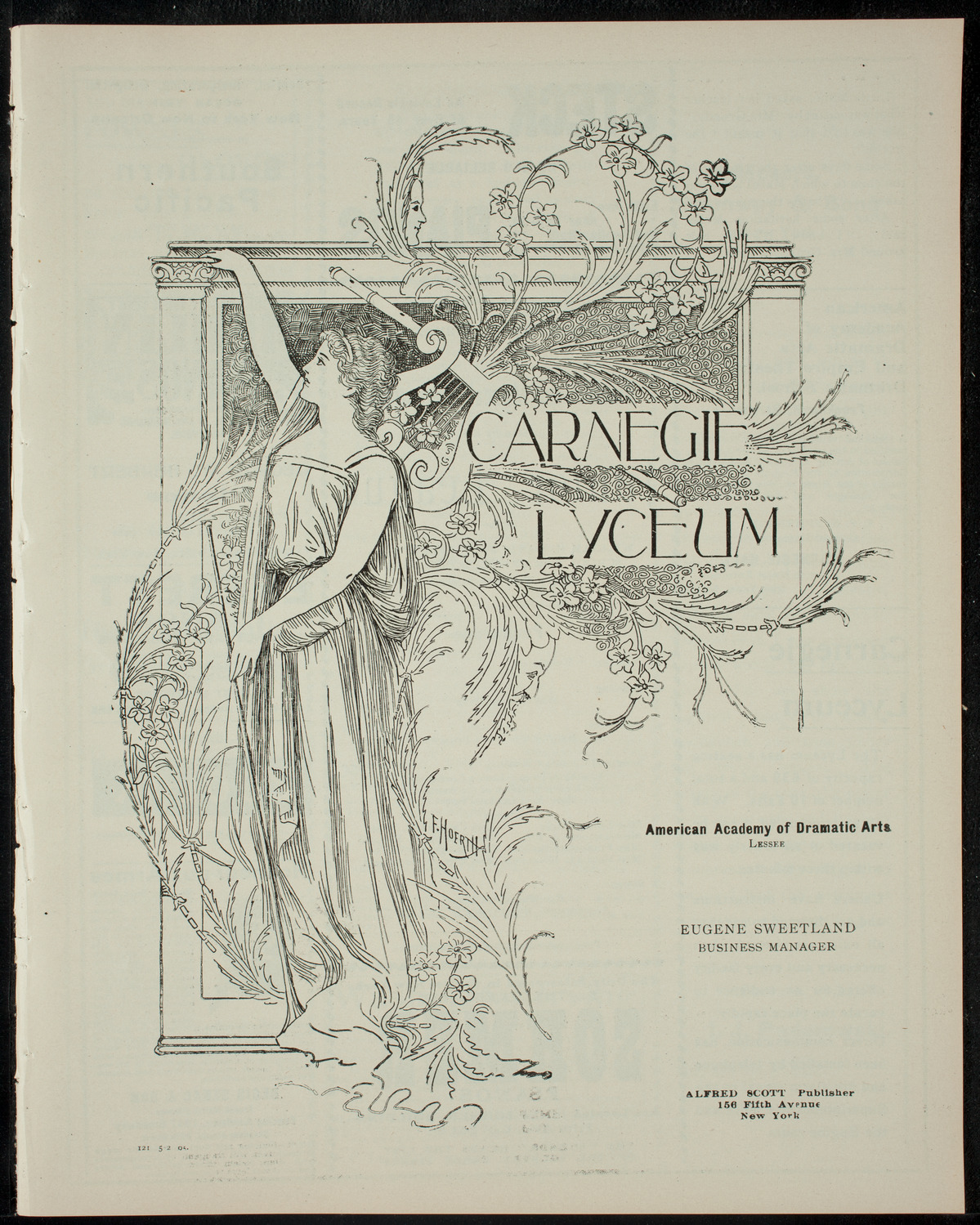 Junior League Dramatic and Musical Entertainment, May 2, 1905, program page 1