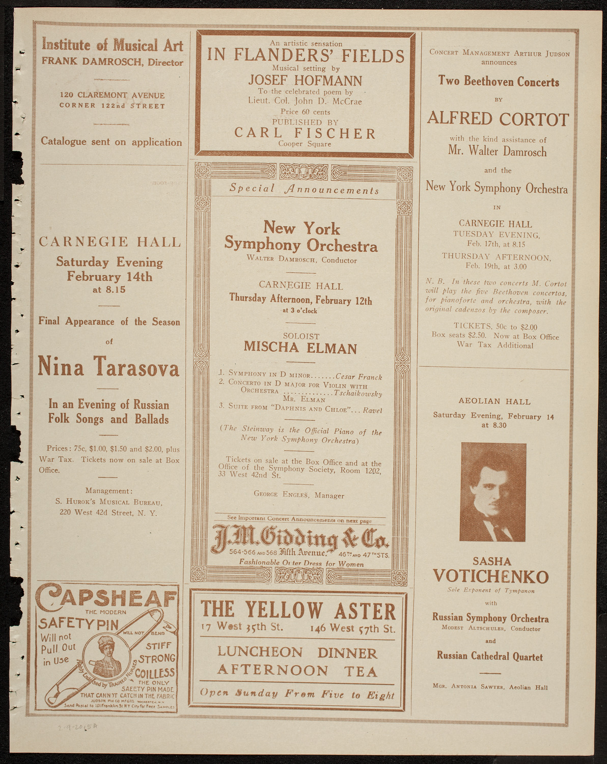 Burton Holmes Travelogue: Vanished Russia, February 9, 1920, program page 9