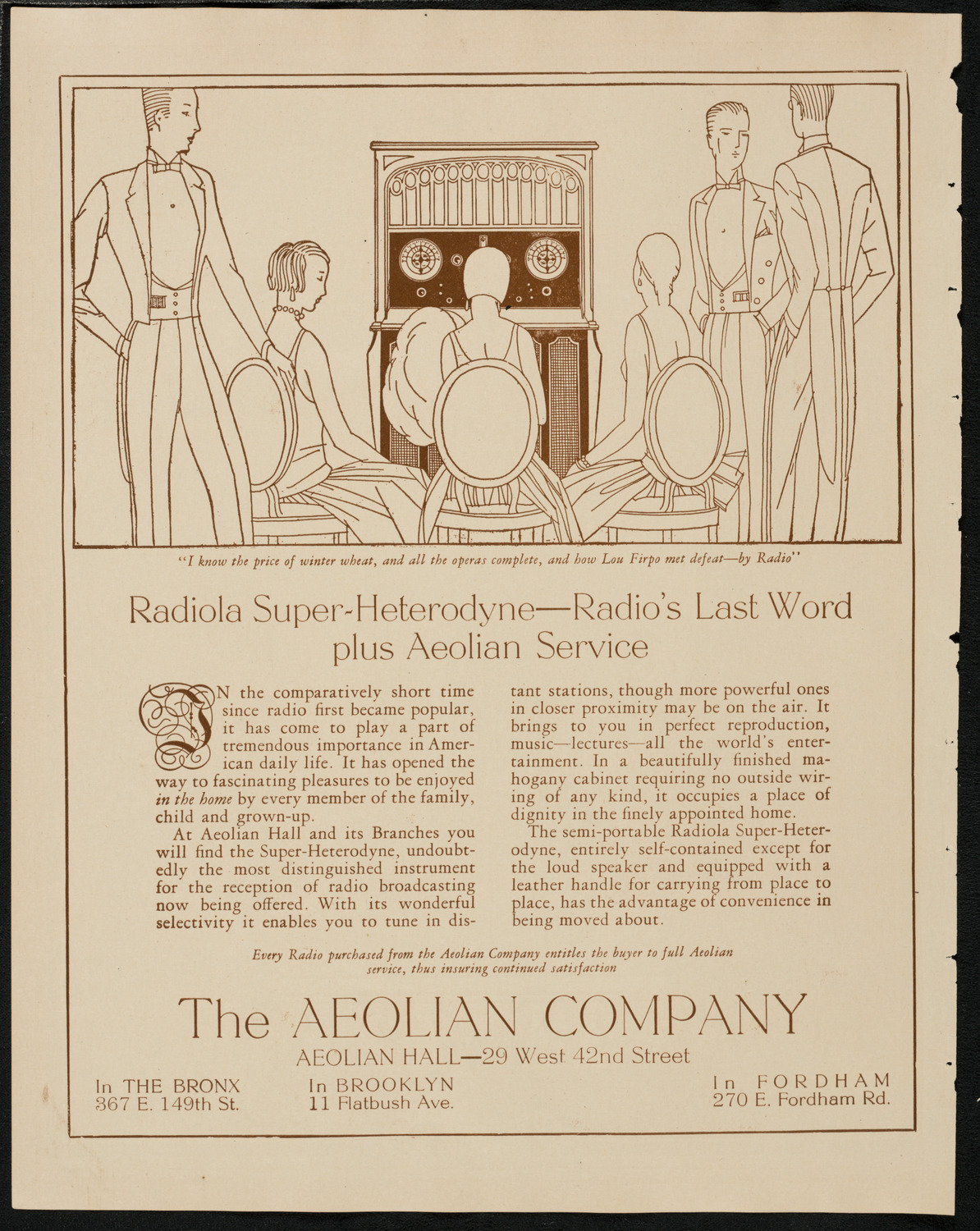 State Symphony Orchestra of New York, March 11, 1925, program page 2