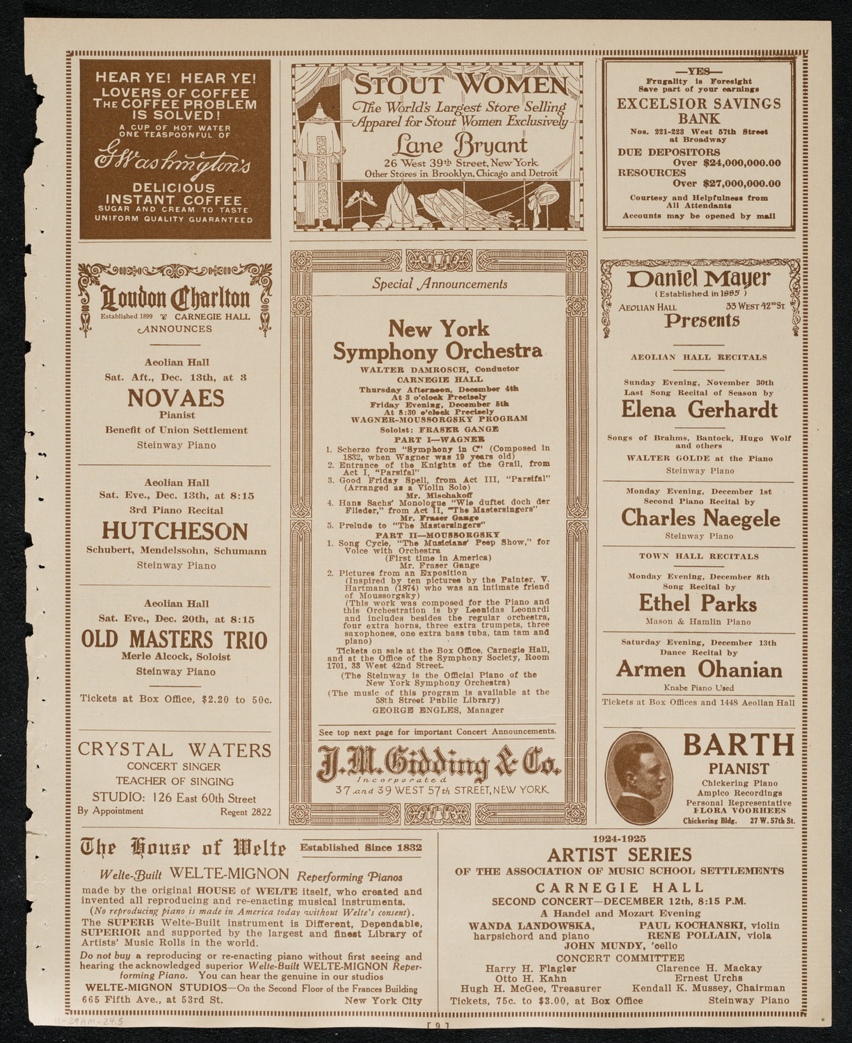 Symphony Concert for Young People, November 29, 1924, program page 9