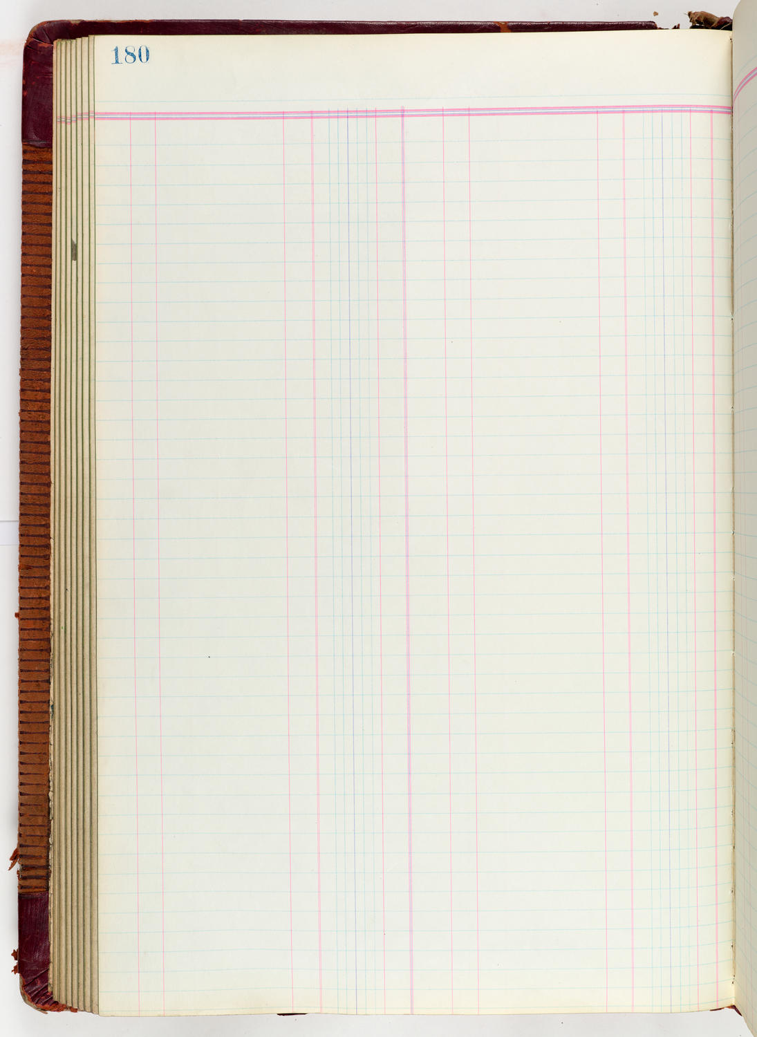 Music Hall Accounting Ledger Journal, volume 6, page 180