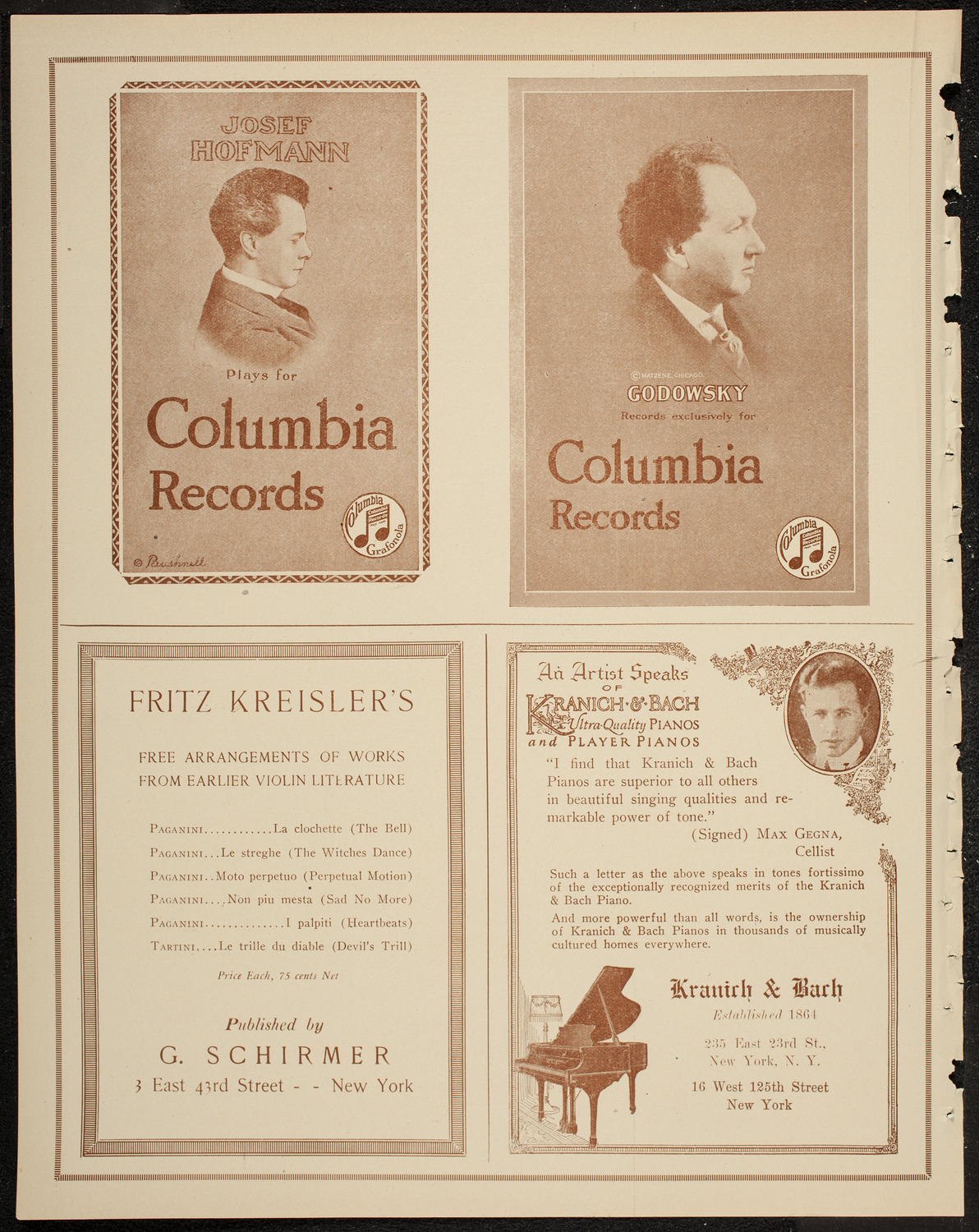 Lada (Concert Dancer) with Symphony Orchestra, January 20, 1920, program page 6