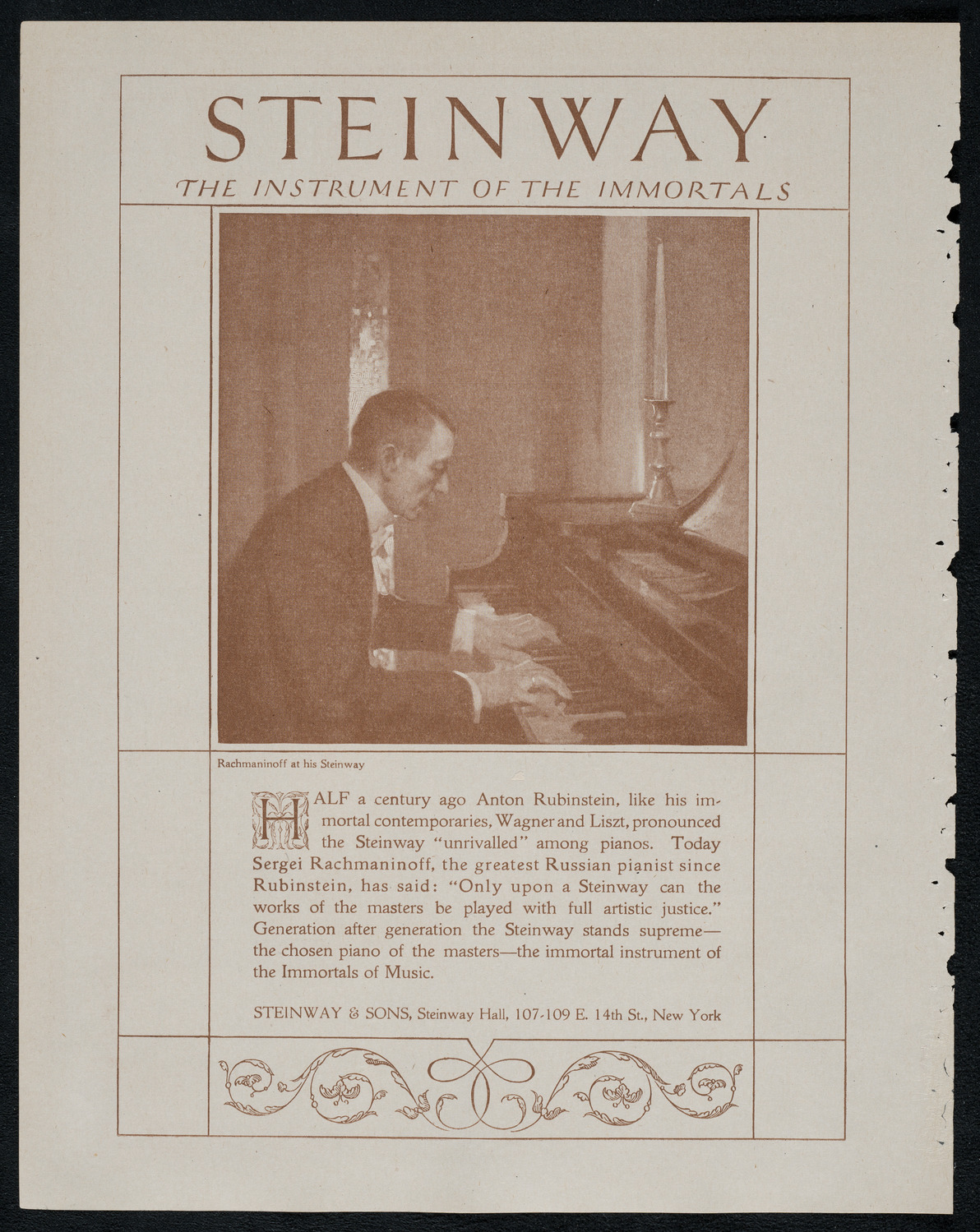 New York Philharmonic, January 23, 1921, program page 4