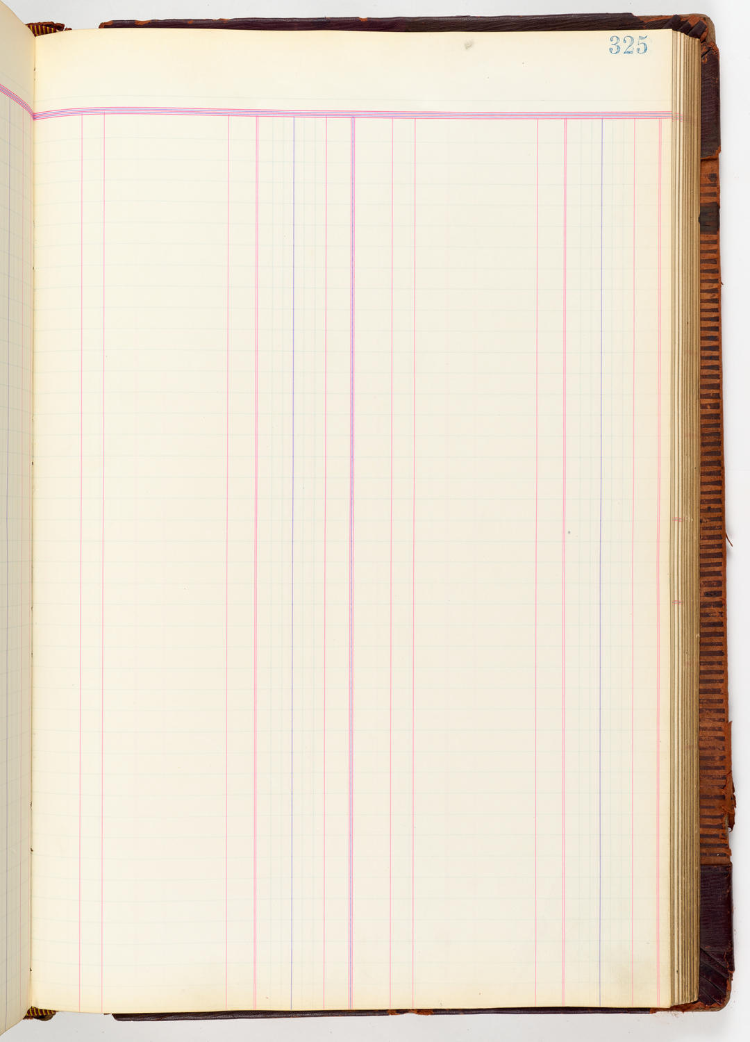 Music Hall Accounting Ledger, volume 3, page 325