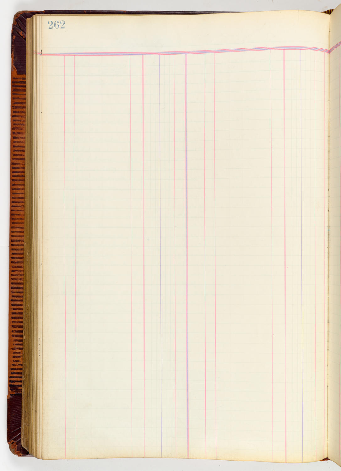 Music Hall Accounting Ledger, volume 3, page 262