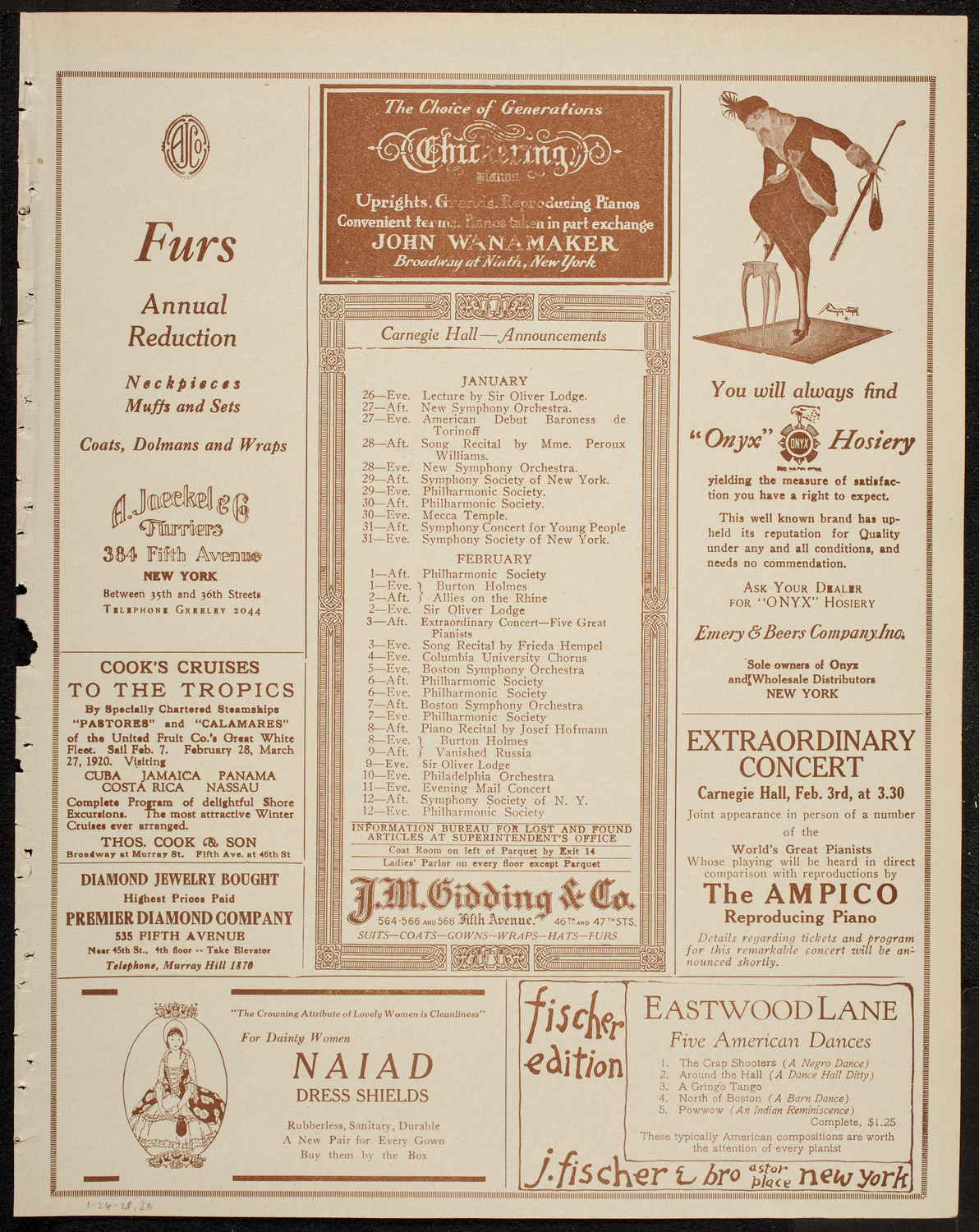 Burton Holmes Travelogue: Alsace-Lorraine, January 26, 1920, program page 3