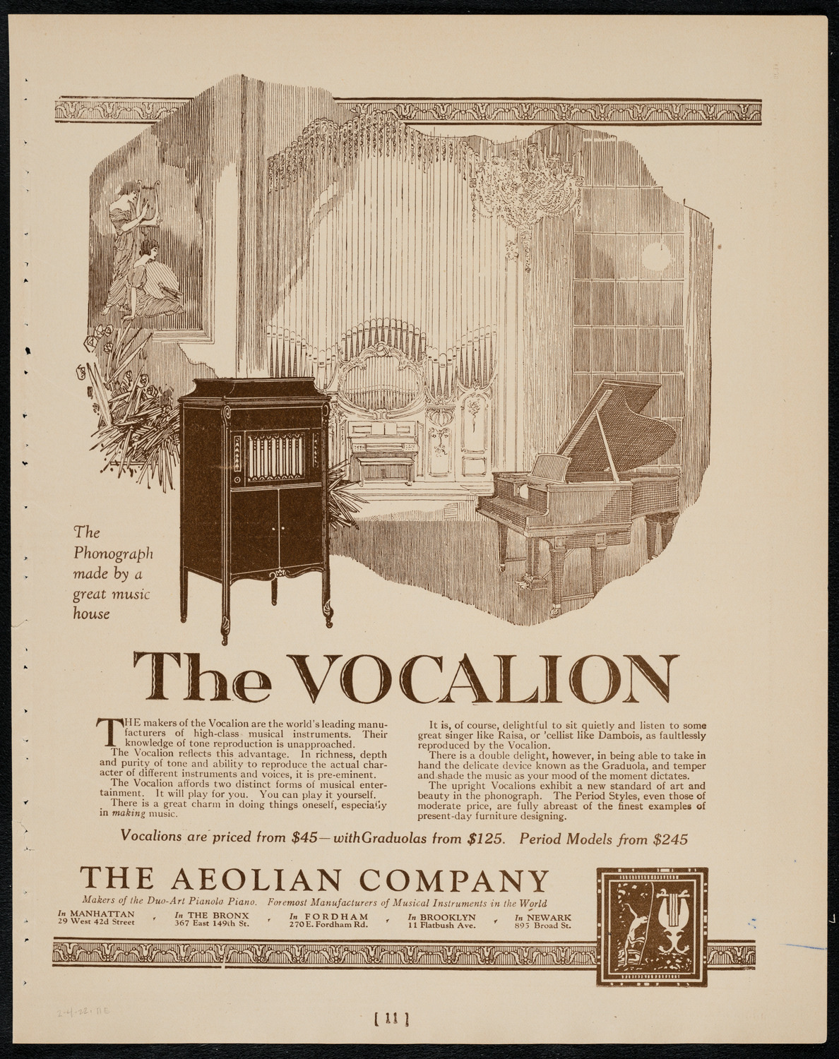 Workmen's Circle Sanatorium Twelfth Anniversary Concert, February 4, 1922, program page 11