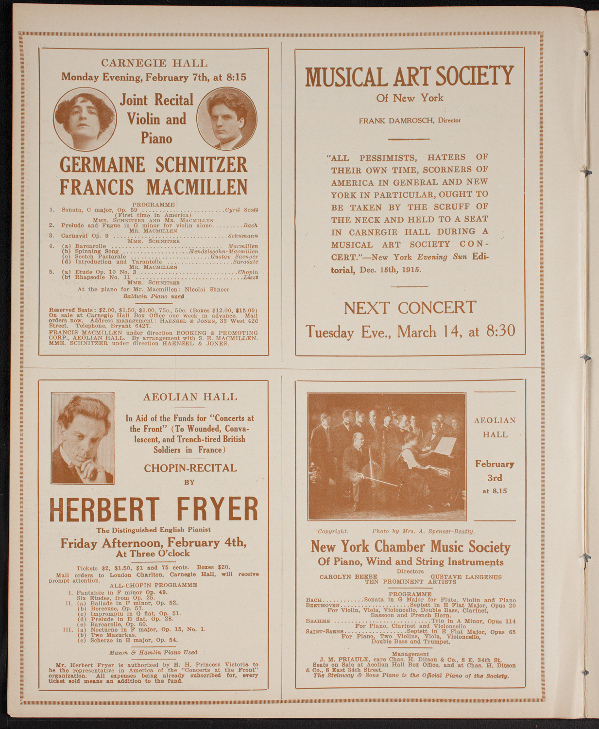 Mass Meeting and Demonstration for Jewish Congress to Demand the Rights of the Jewish People, January 24, 1916, program page 10