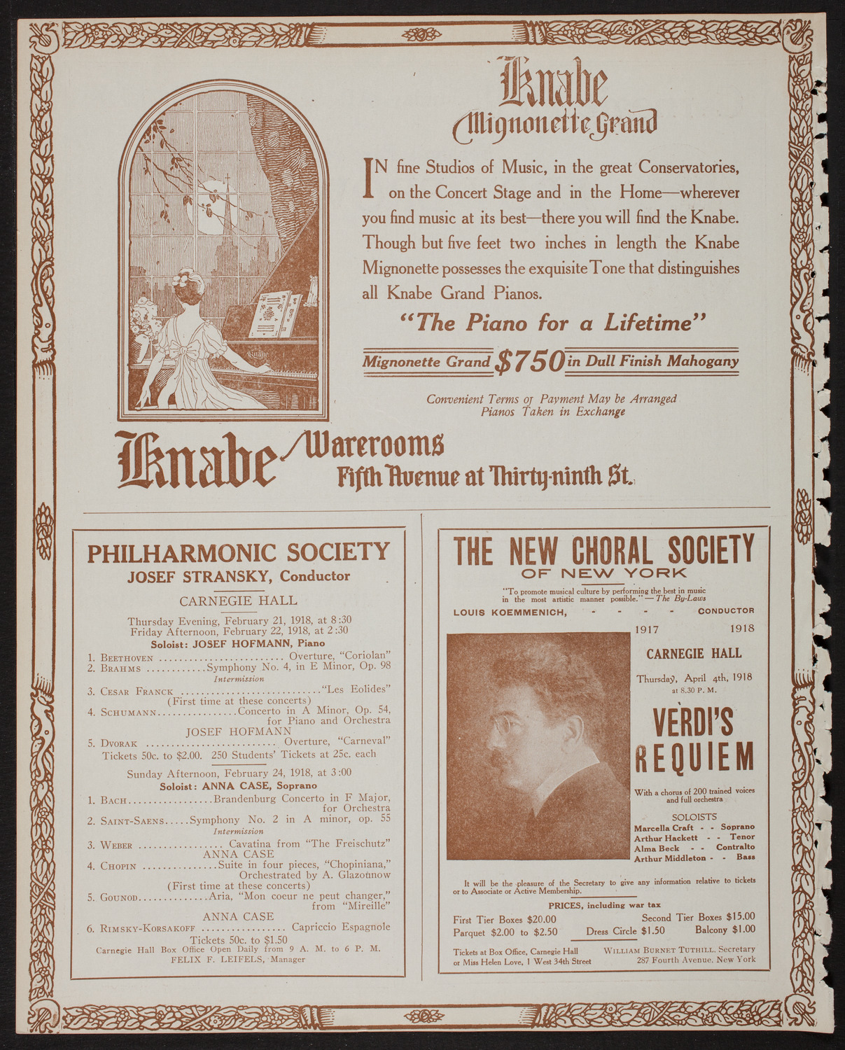 Sunday Campaign Choir Rally and Choral Festival, February 18, 1918, program page 12