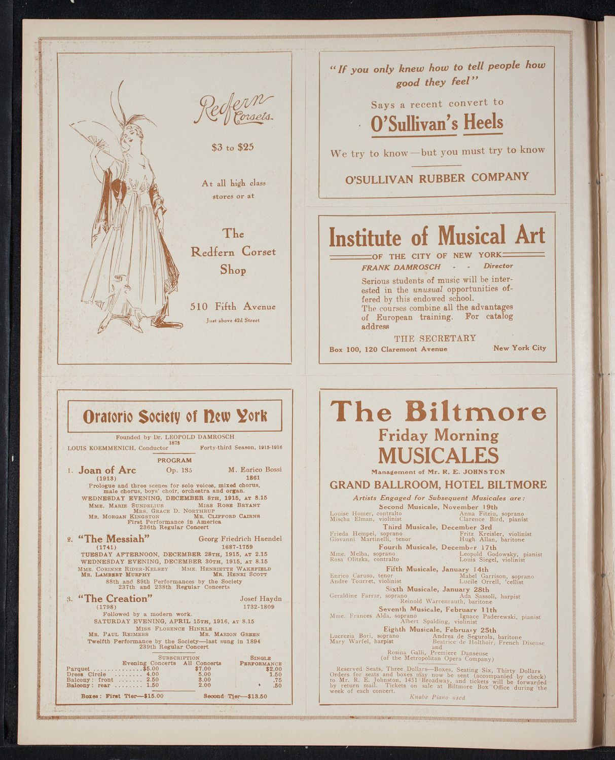 Leopold Godowsky, Piano, November 13, 1915, program page 2