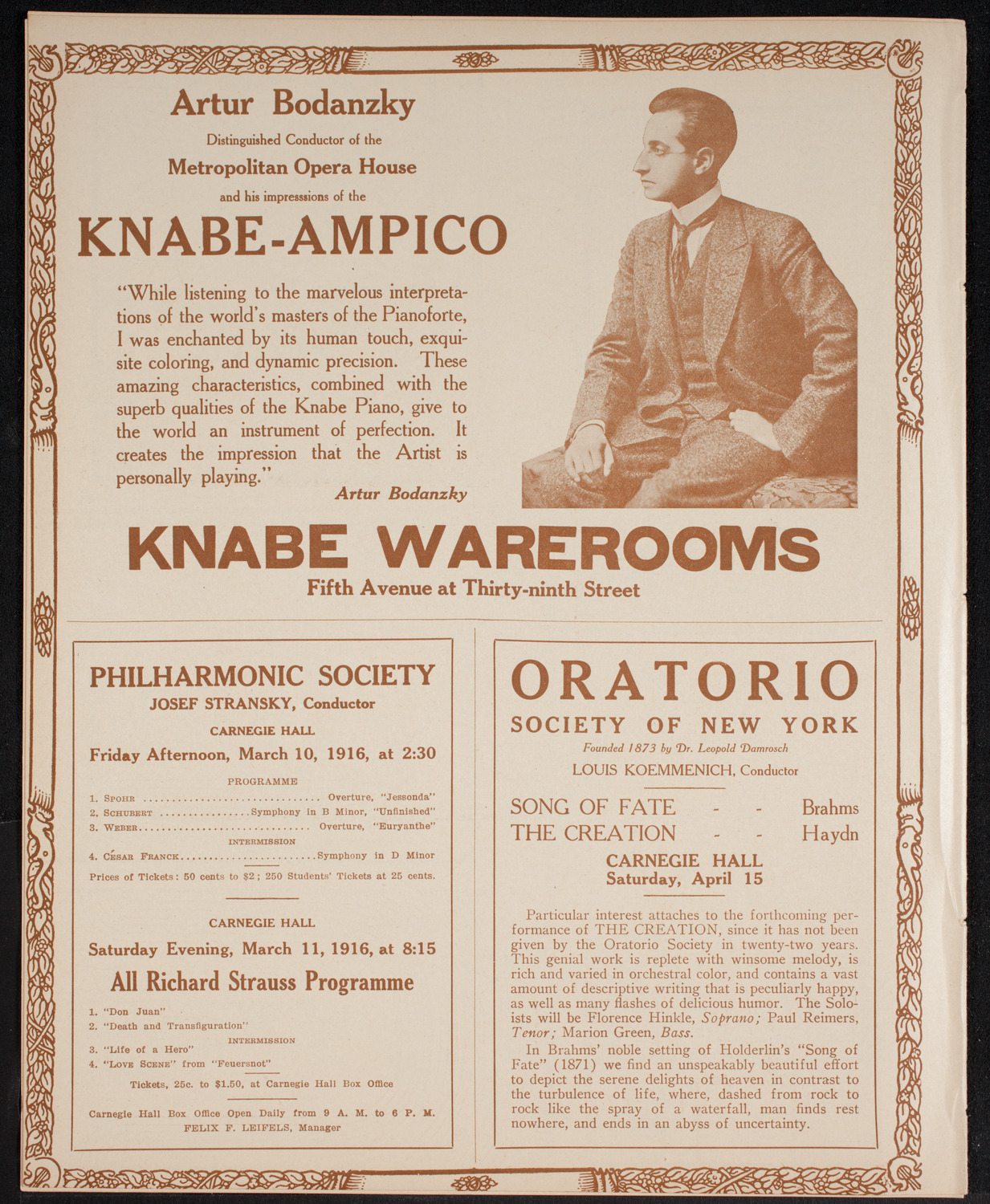 Newman Traveltalks: Argentina, March 5, 1916, program page 12