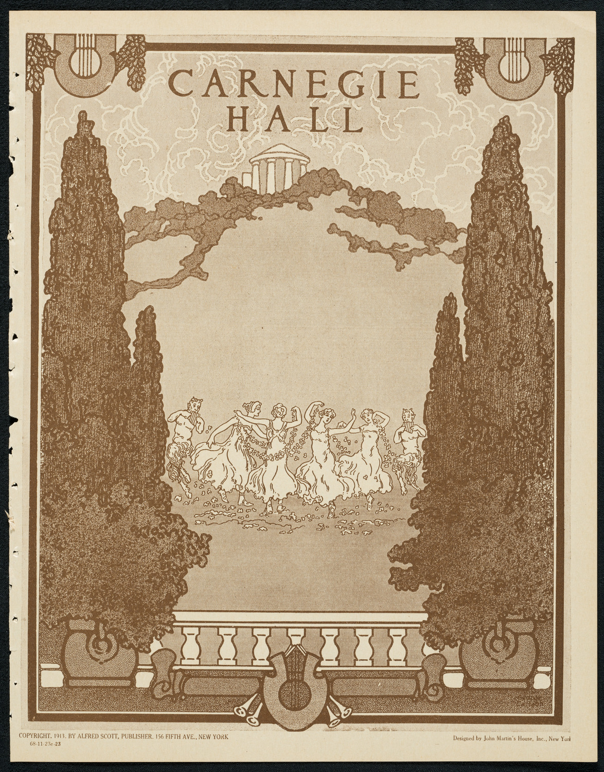 New York Symphony Orchestra: Beethoven Cycle, November 23, 1923, program page 1