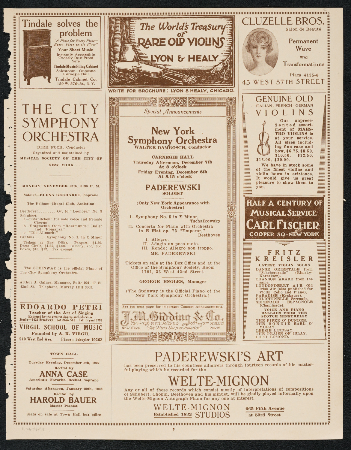 Newman Traveltalks: Victoria Falls, November 26, 1922, program page 9