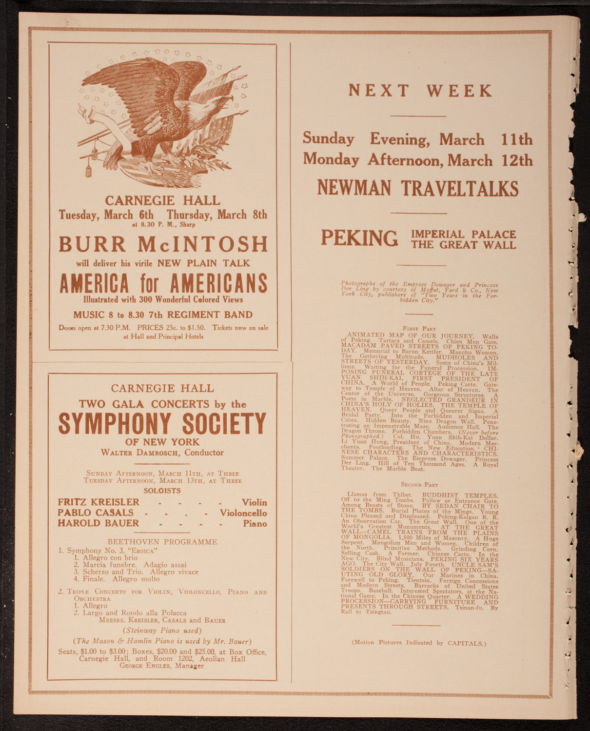 Newman Traveltalks: The New China, March 4, 1917, program page 8