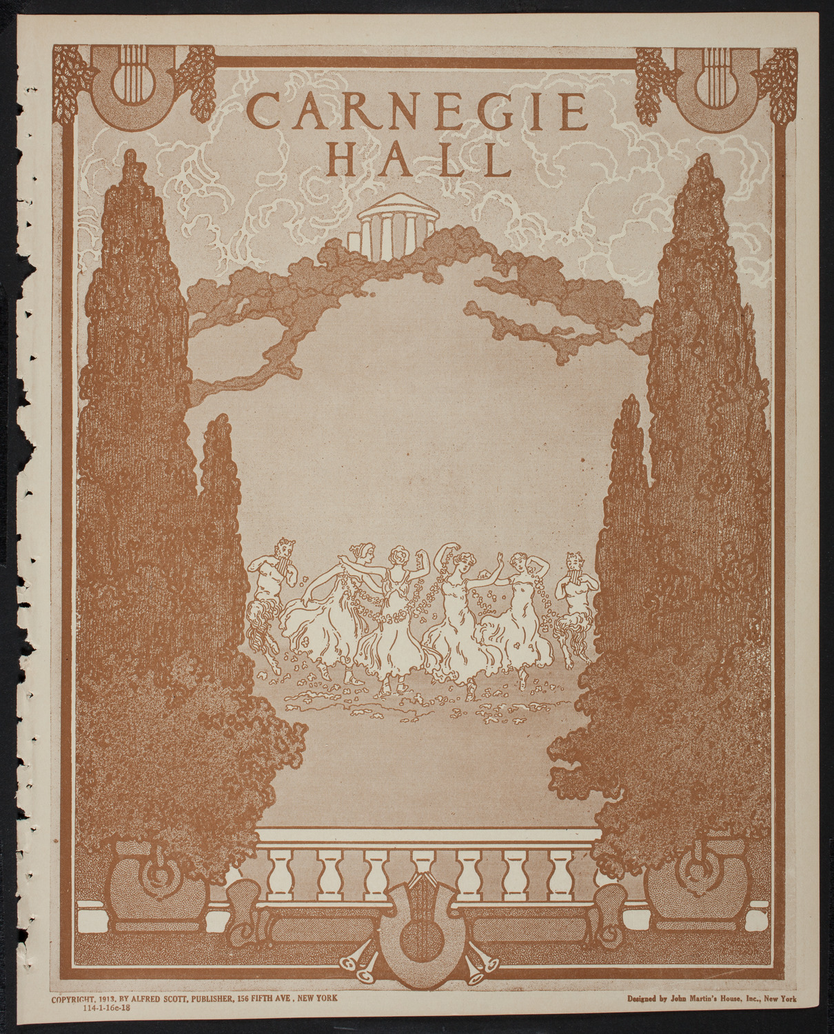 German Press Club Concert, January 16, 1918, program page 1
