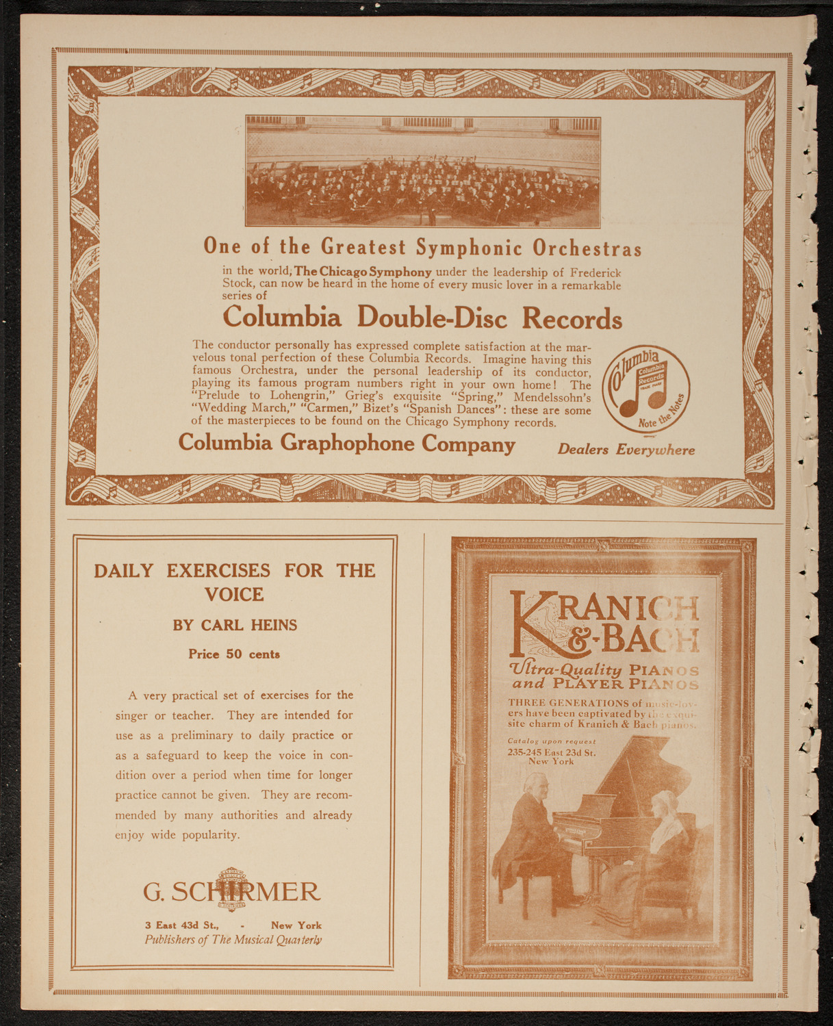 New York Philharmonic, February 18, 1917, program page 6