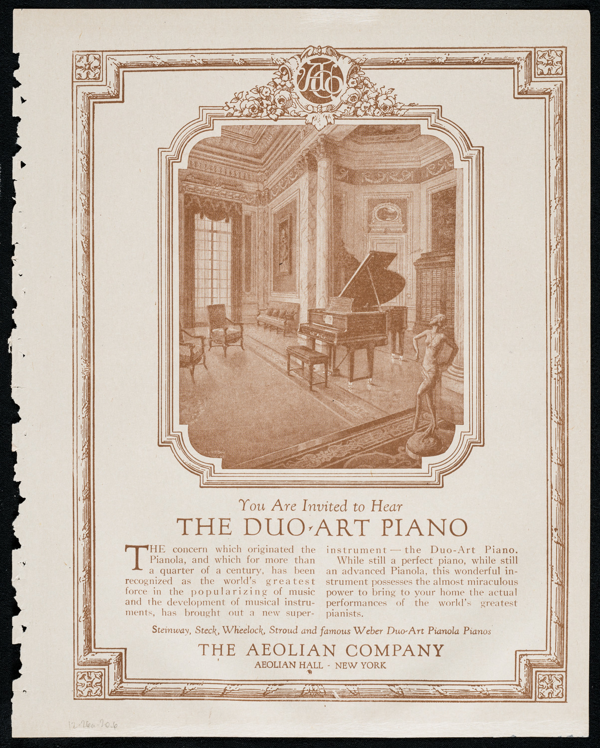 Hipolito Lazaro, Tenor, assisted by Mercedes Padrosa, Piano, and Hector Cabral, Violin, December 26, 1920, program page 11