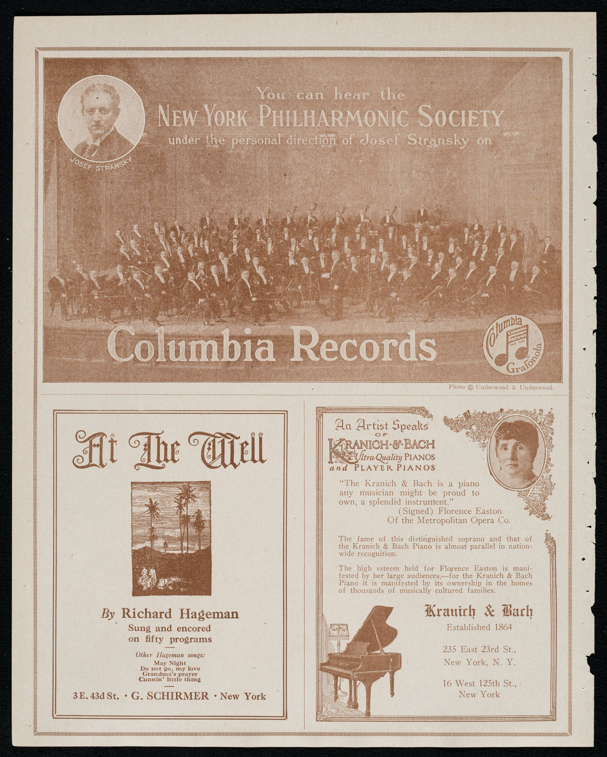 New York Philharmonic, November 11, 1920, program page 6