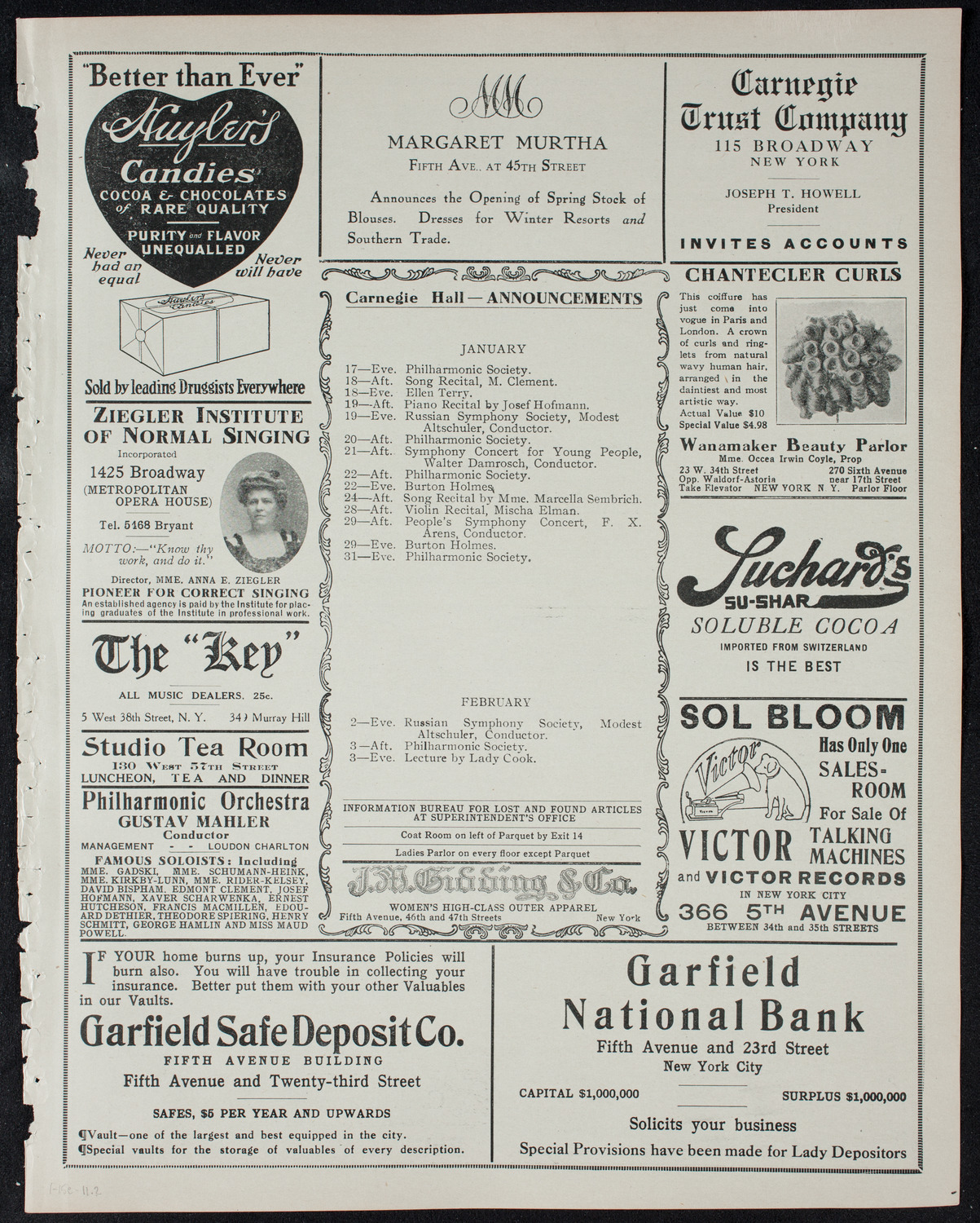 Burton Holmes Travelogue: Munich and Bavaria, January 15, 1911, program page 3