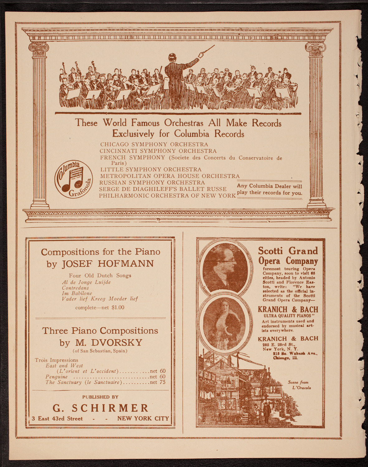 Evening Mail Save-A-Home Fund Concert: New York Philharmonic, November 19, 1919, program page 6