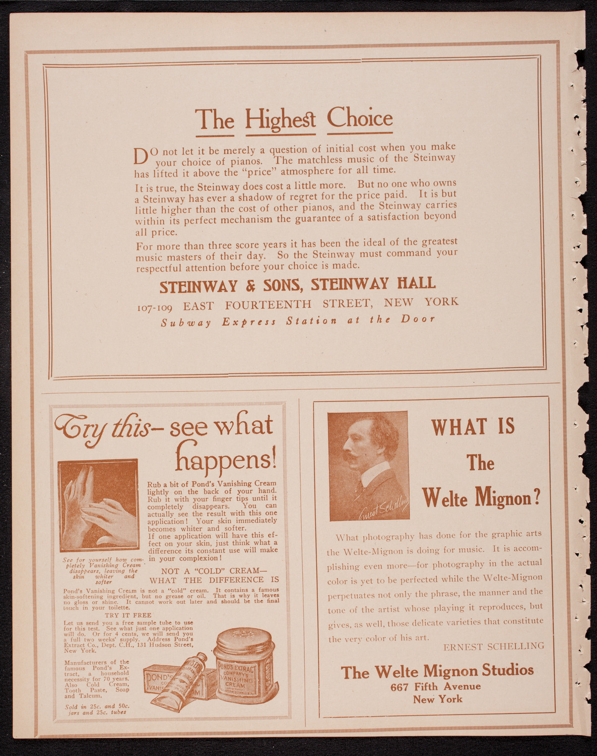 People's Symphony Concert, December 24, 1916, program page 4