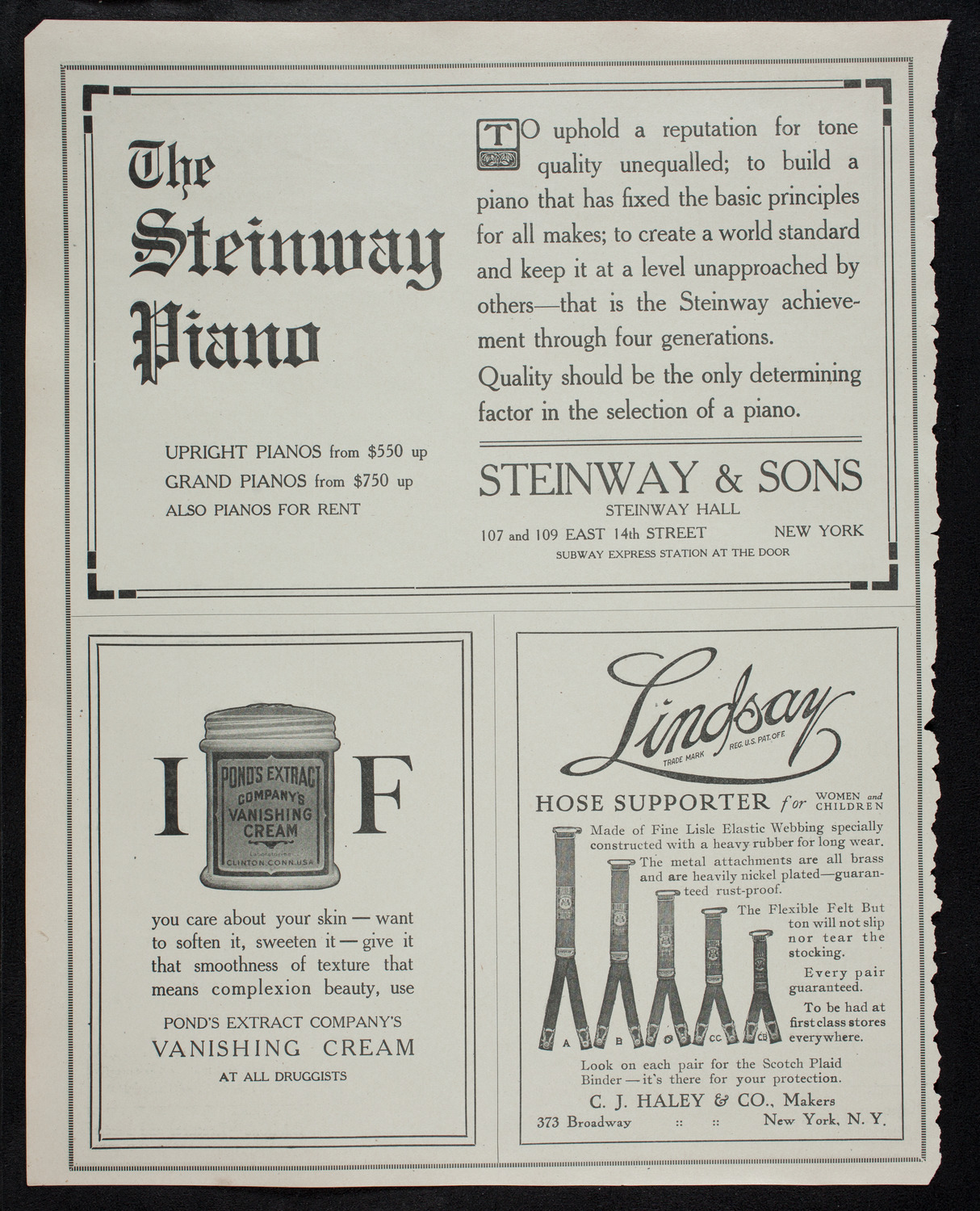 New York Philharmonic, November 28, 1912, program page 4