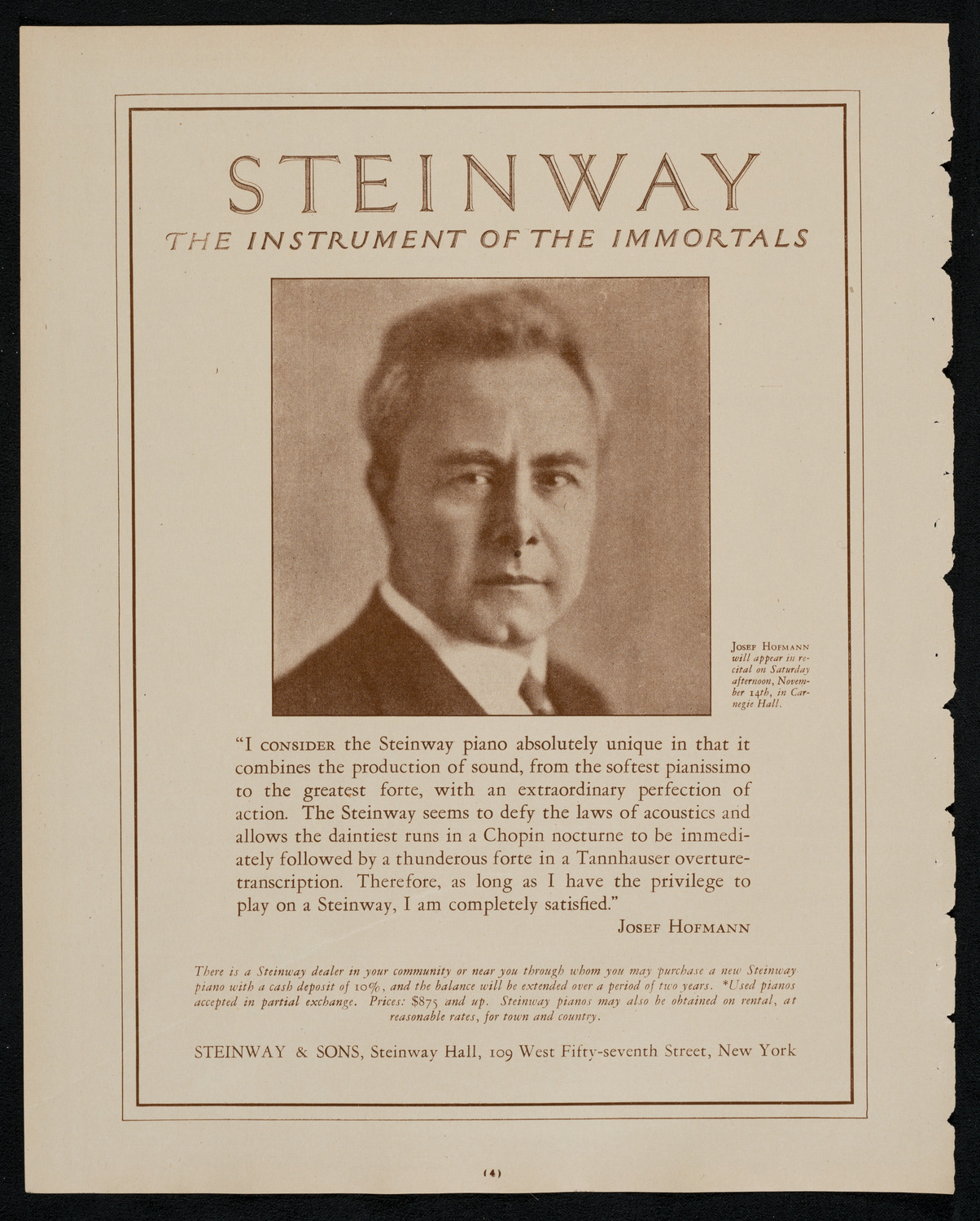 Esther Dale, Soprano, November 9, 1925, program page 4