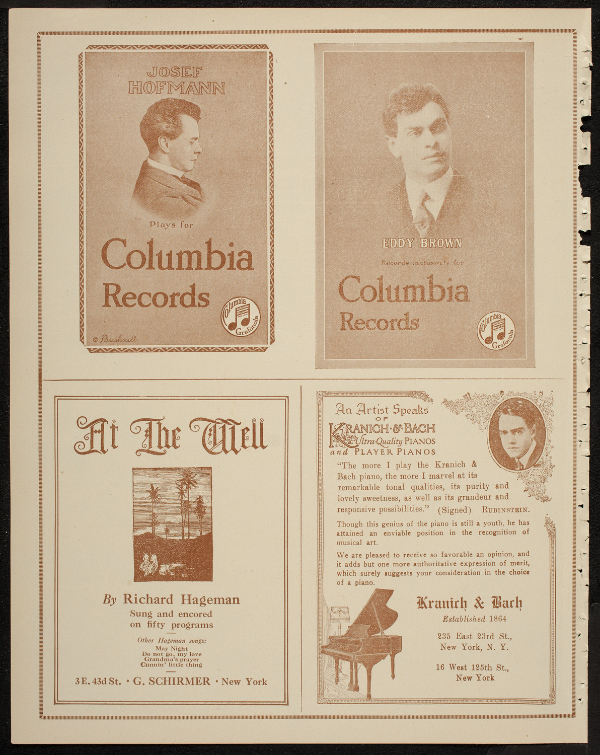 Milo Luka, Baritone, May 16, 1920, program page 6