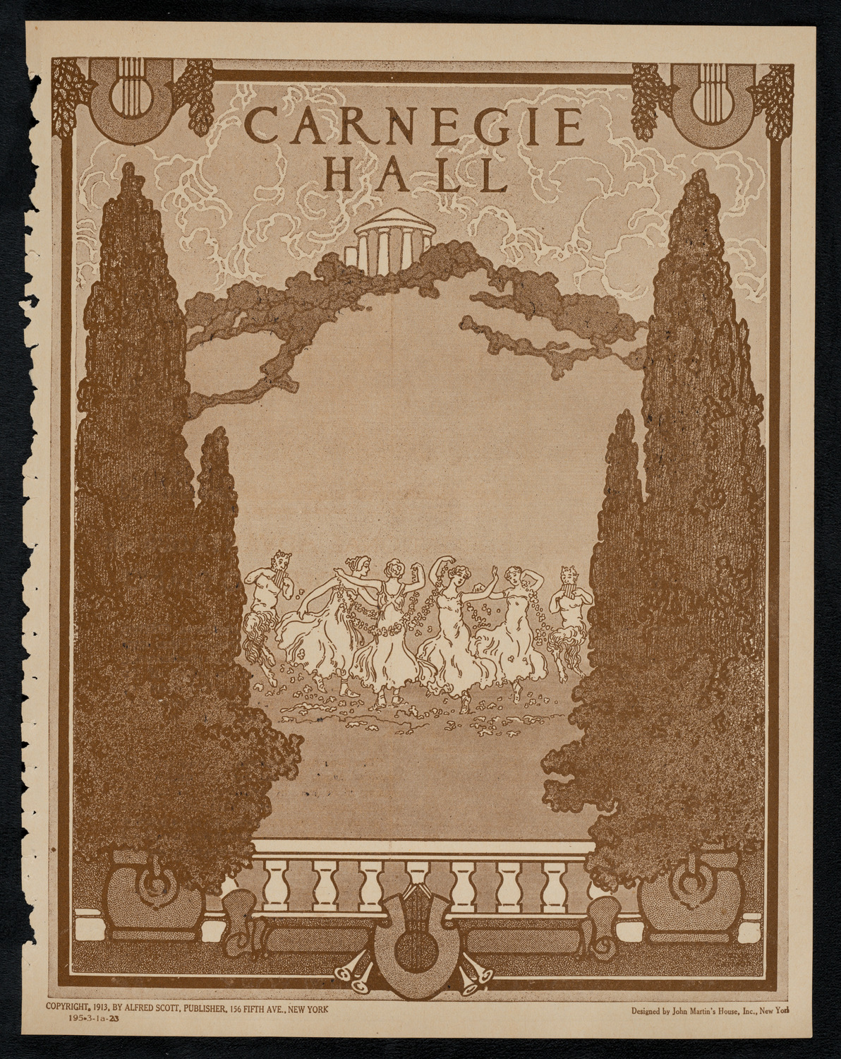 New York Symphony Orchestra, March 1, 1923, program page 1