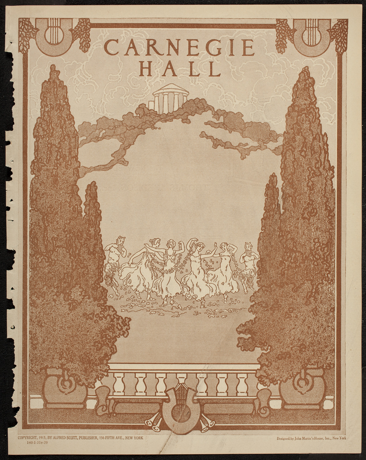 New York Symphony Orchestra, January 31, 1920, program page 1