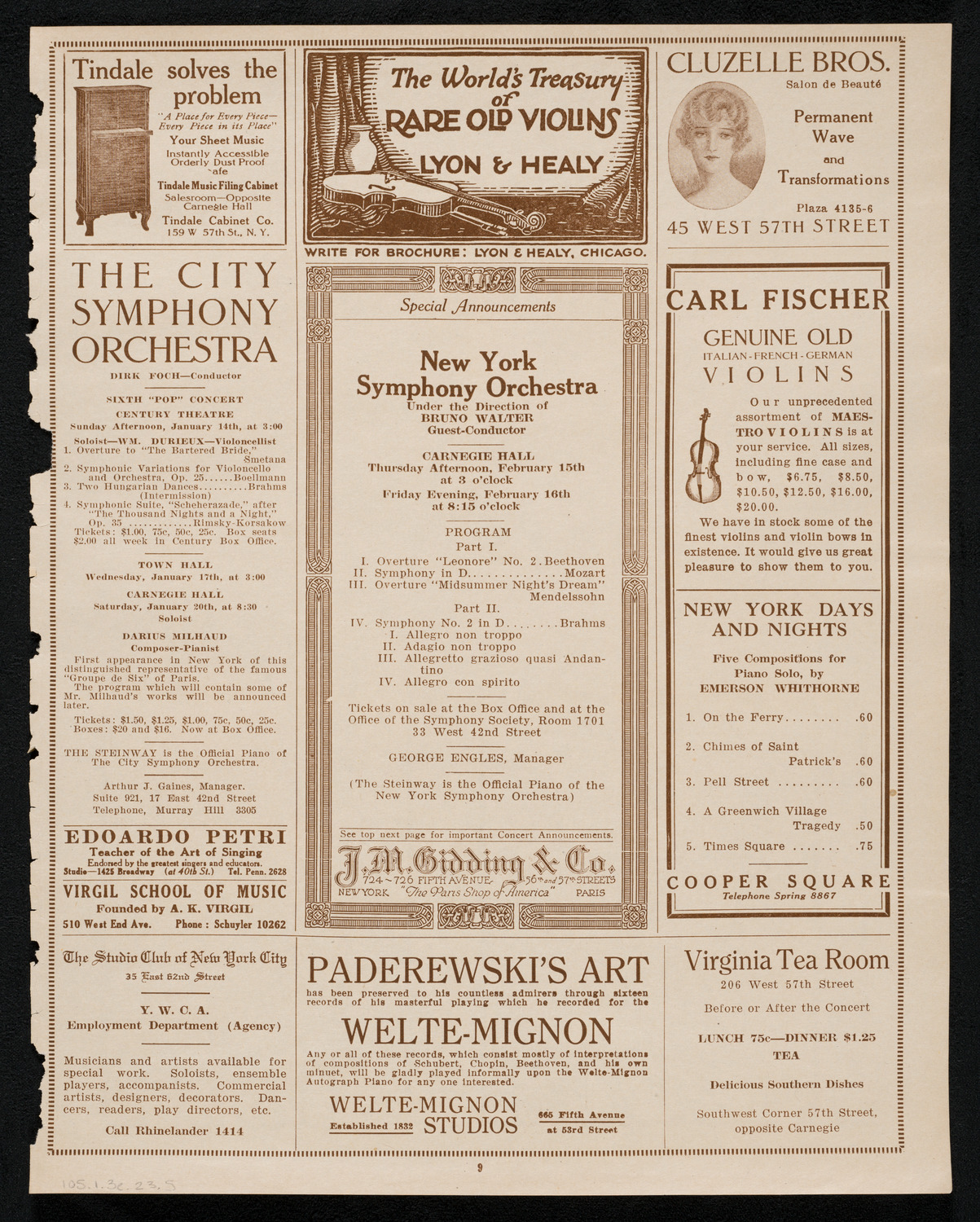 Graduation: New York School of Chiropractic, January 3, 1923, program page 9