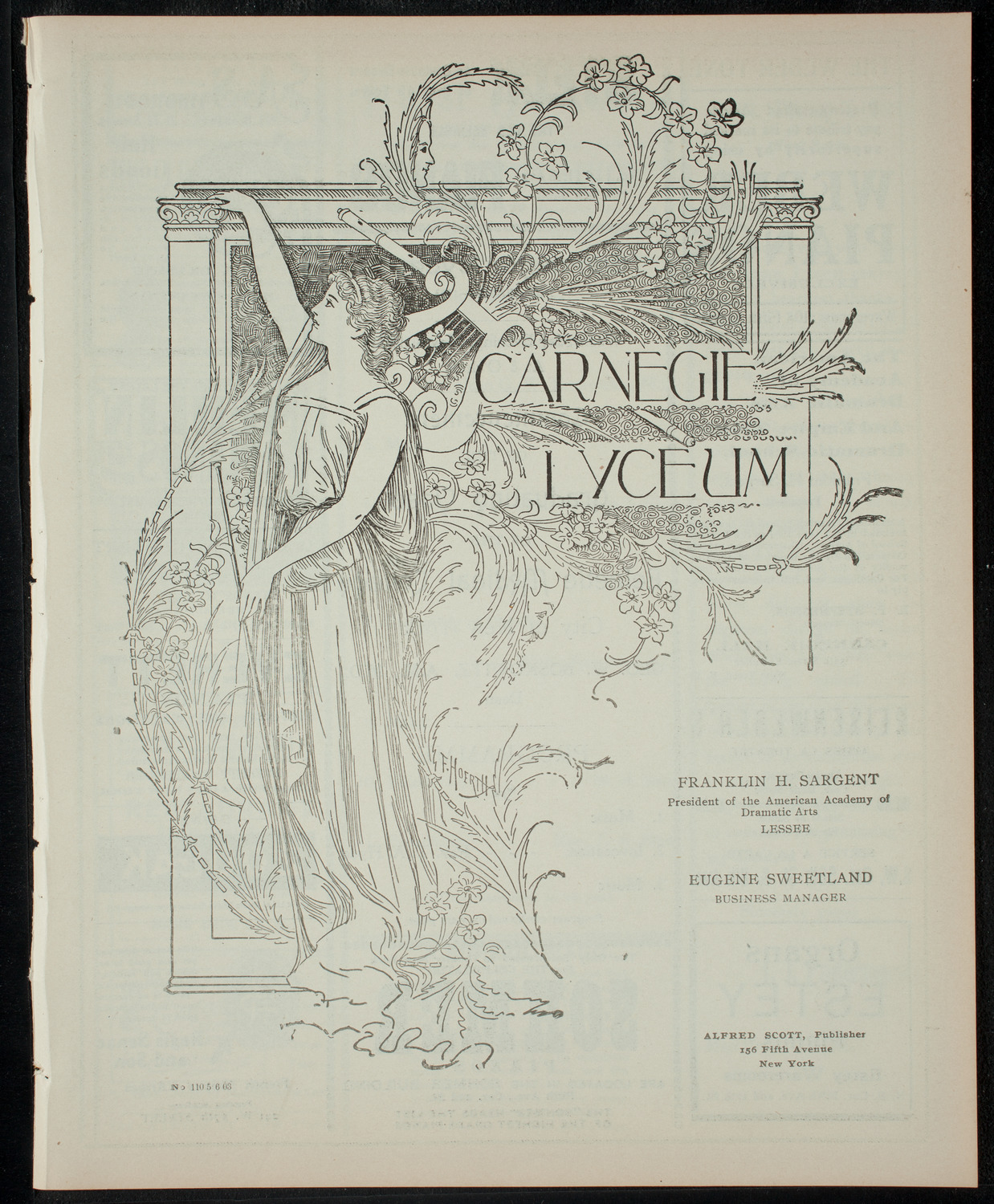 Graduation: Eclectic Medical College, May 6, 1903, program page 1