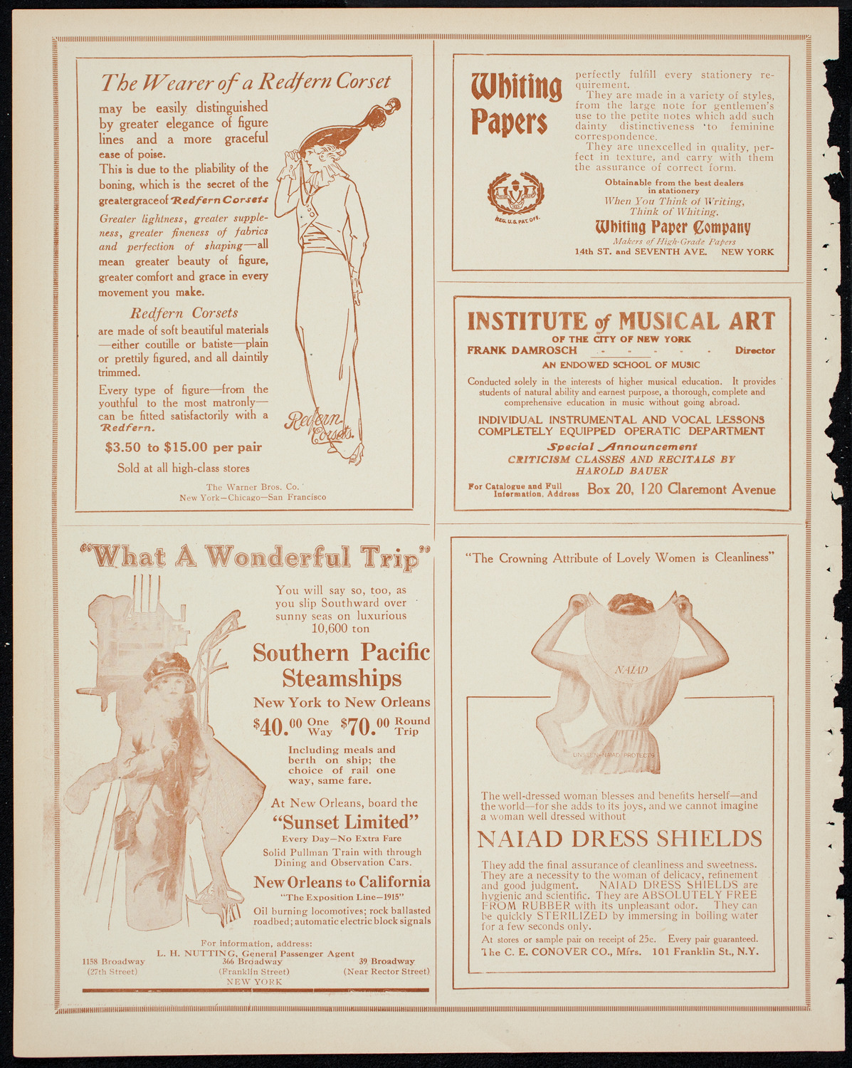 New York Philharmonic, February 27, 1914, program page 2