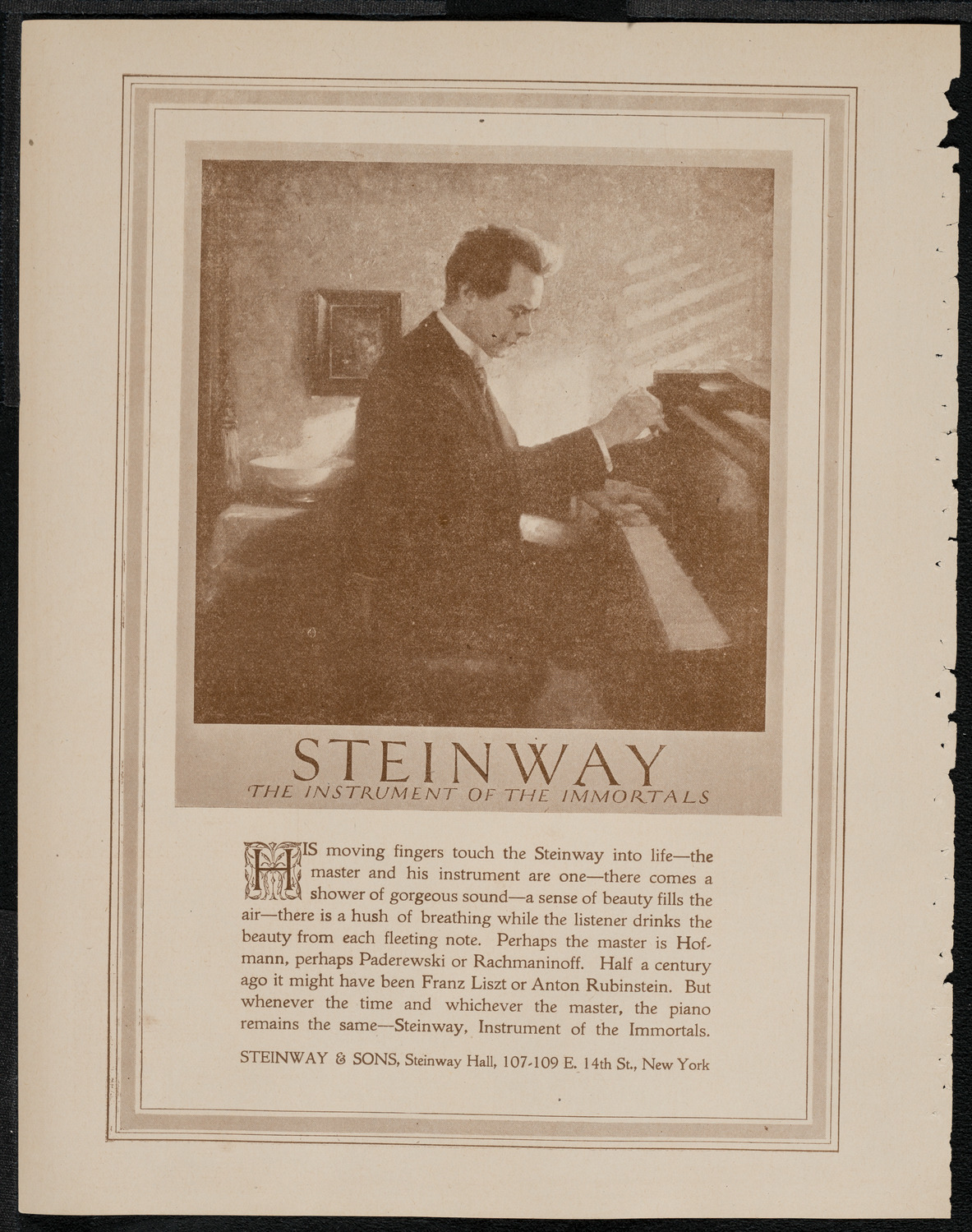 Schola Cantorum of New York, March 16, 1921, program page 4