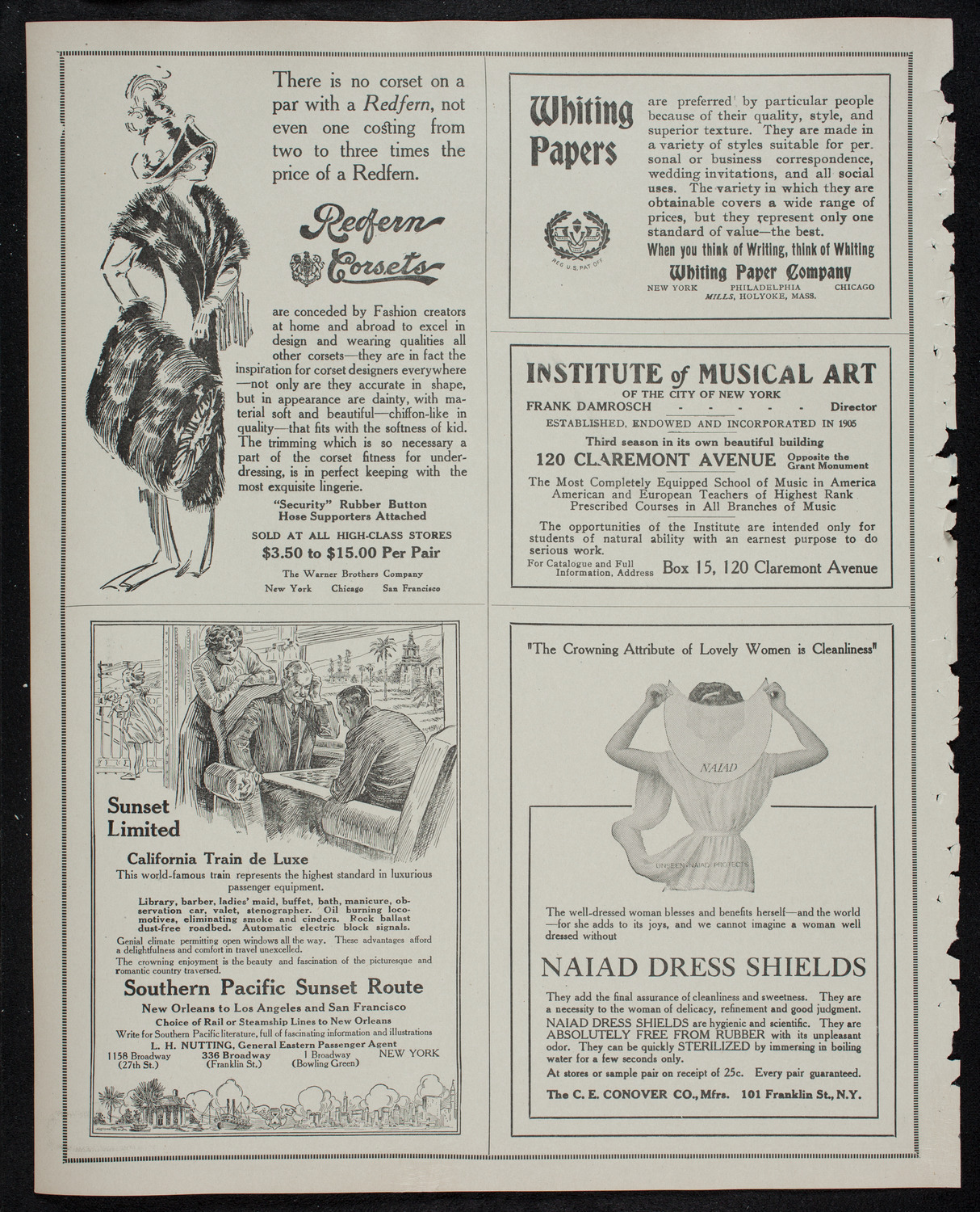 New York Philharmonic, December 19, 1912, program page 2